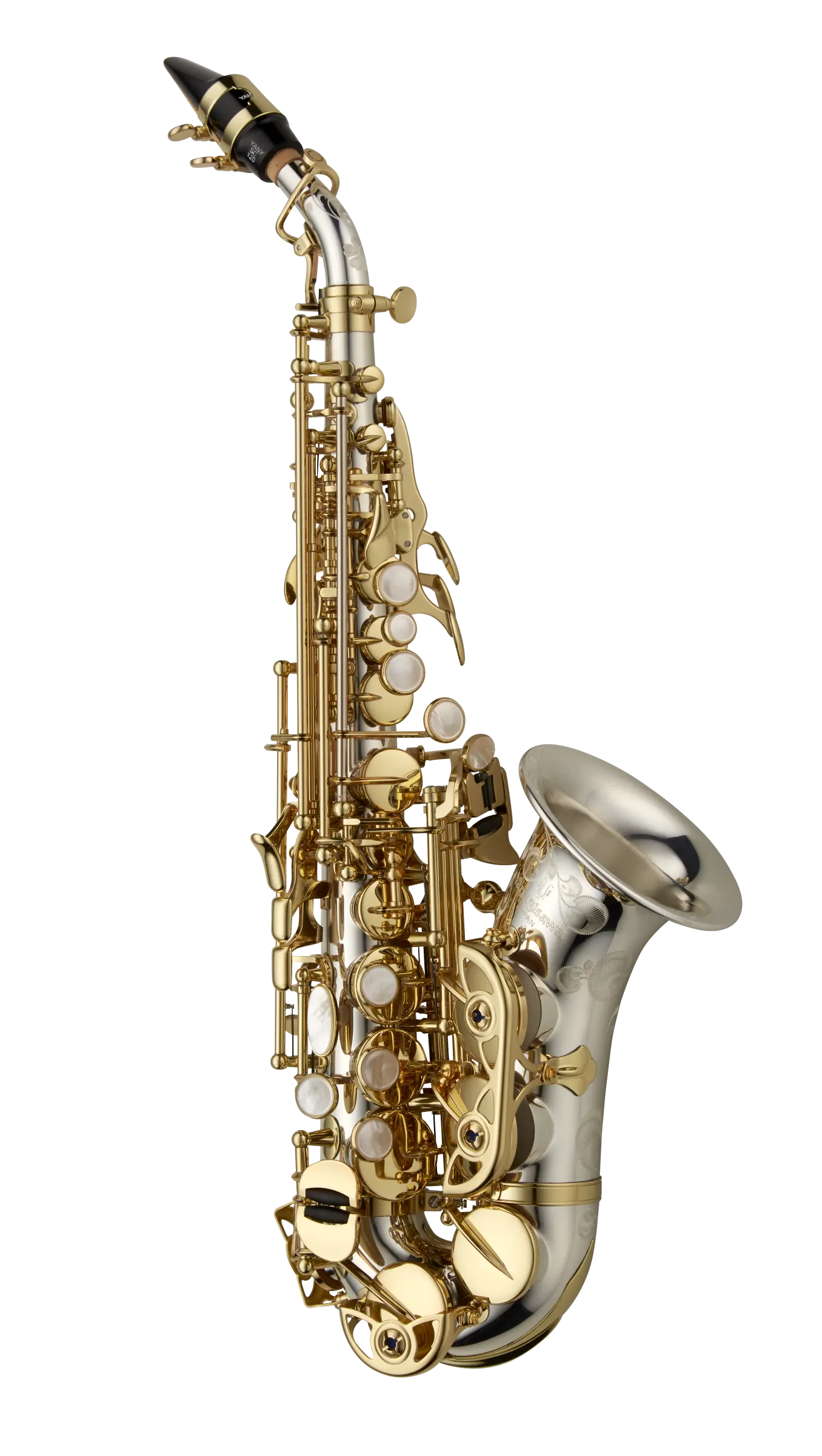 SCWO37 Yaganisawa Professional Curved Soprano Saxophone - zoomed in