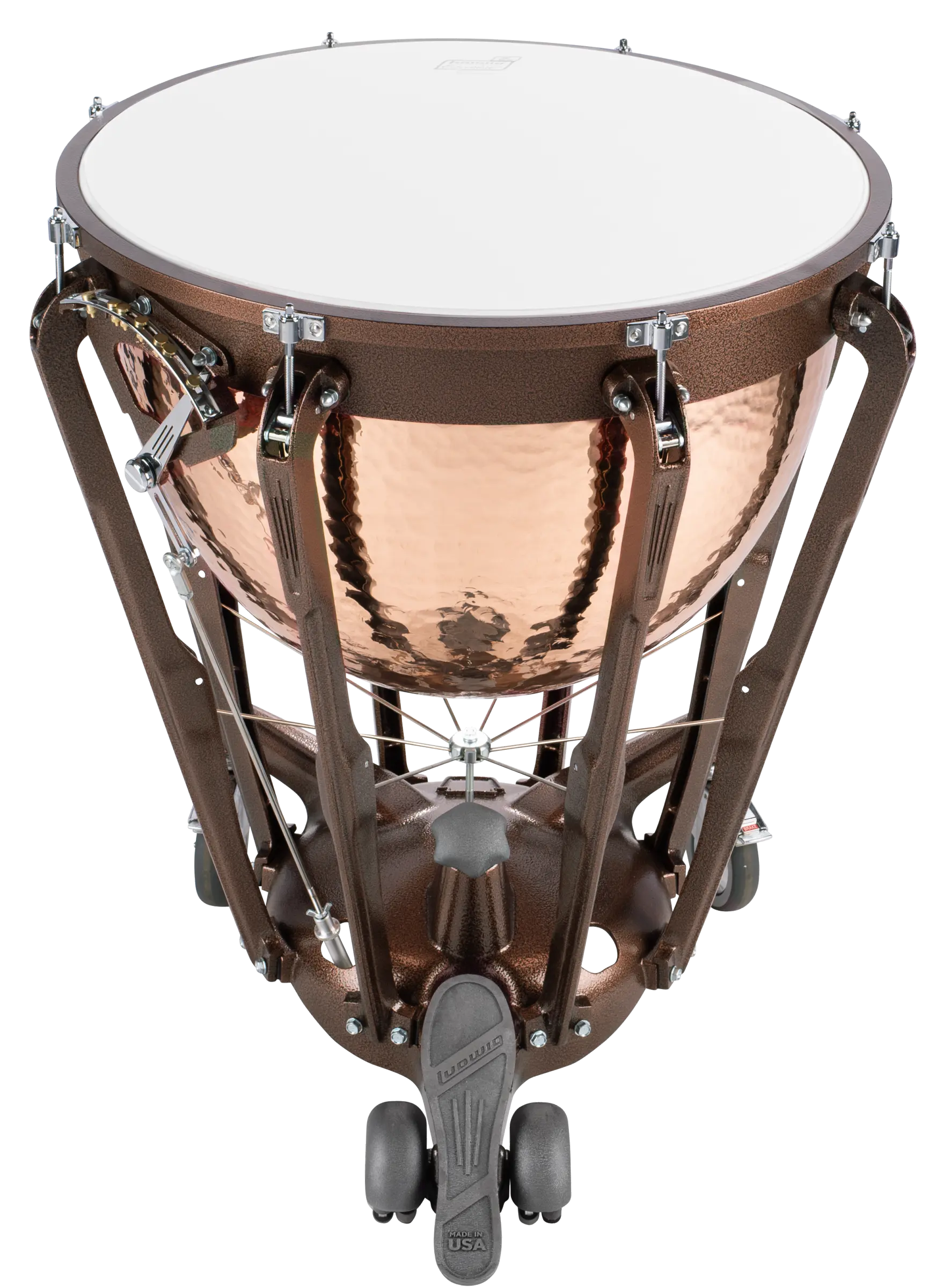 LTG726KG Ludwig GrandSymphony HammeredCopper 26in B - zoomed in