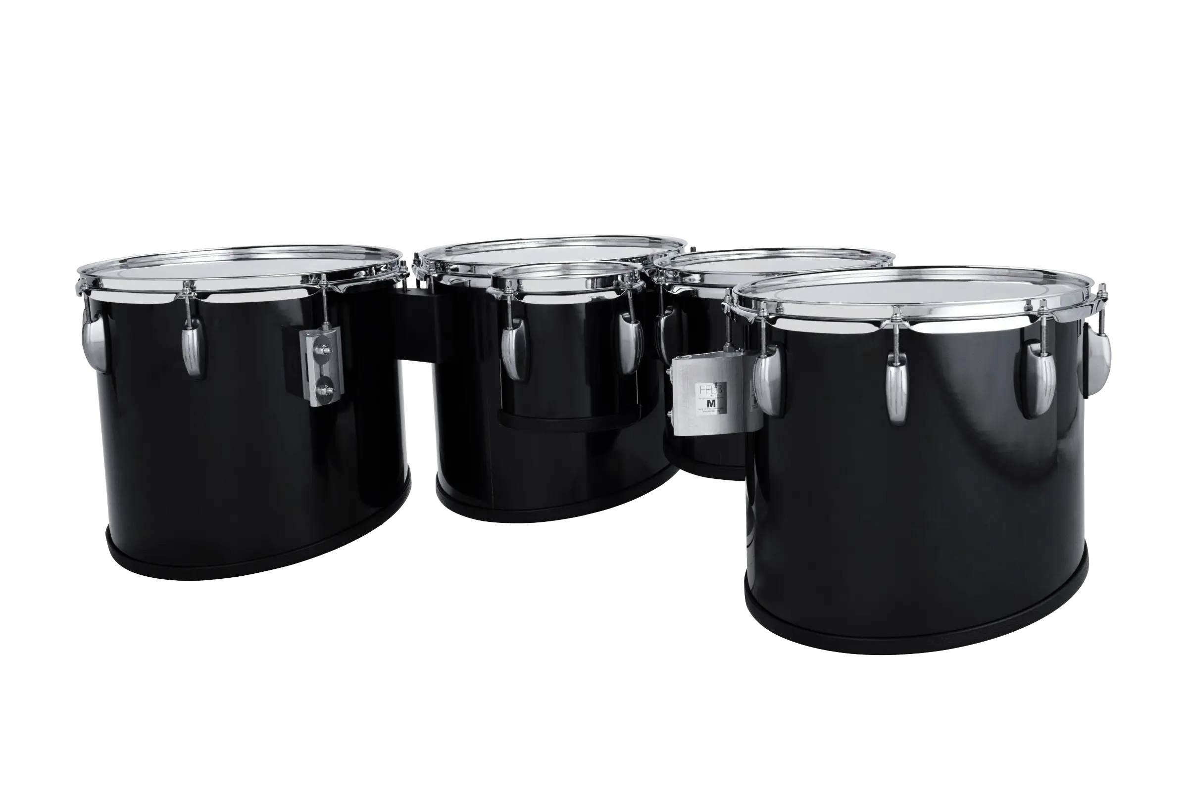 LU2MT60234ACB Ludwig ULT2 LG QUINT TENORS BLACK - zoomed in