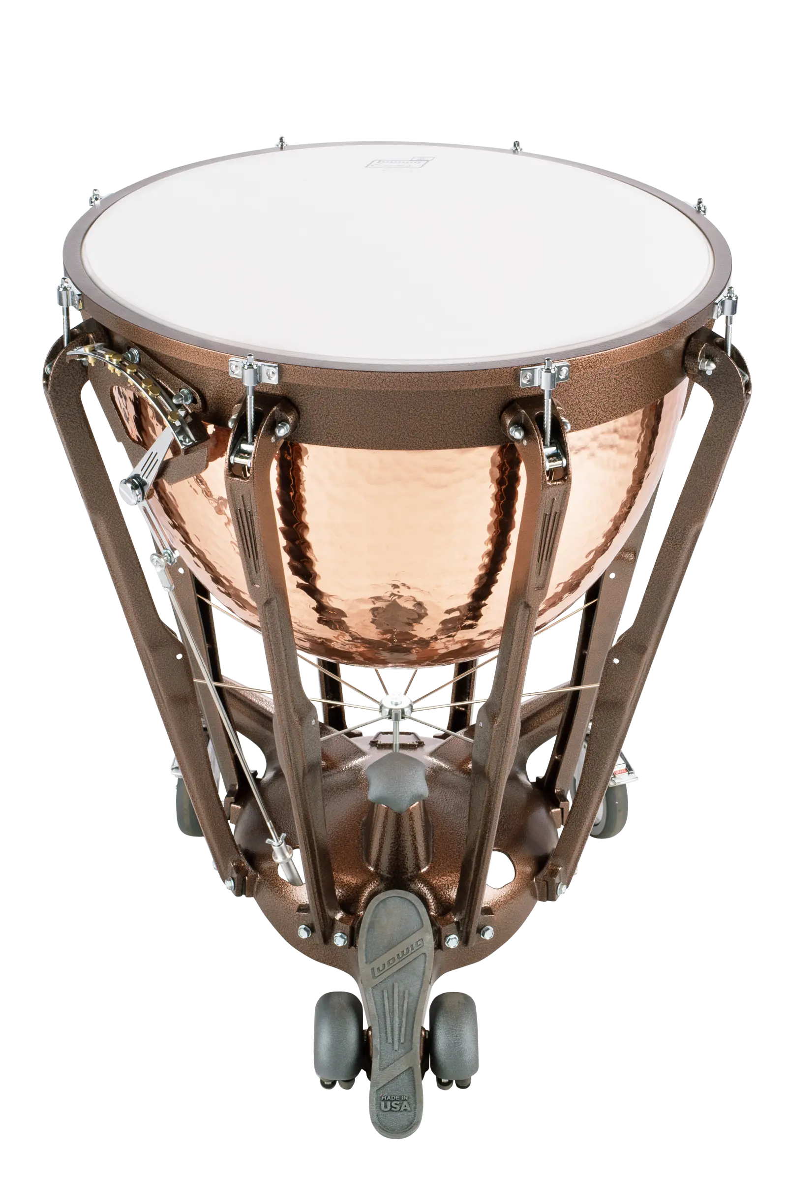 LTG726KG Ludwig Grand Symphonic Hammered Copper 26in - zoomed in