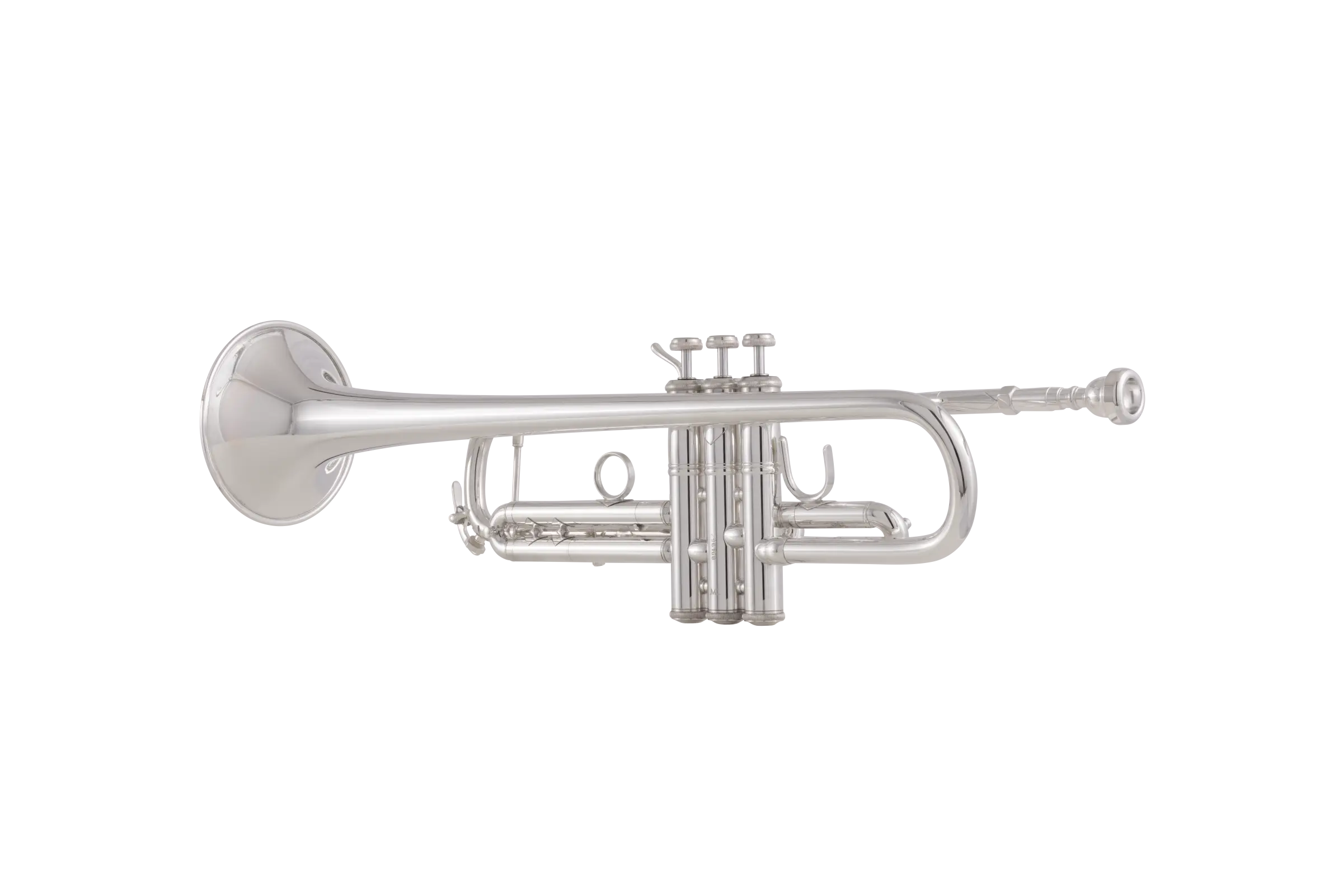 170S43GYR Bach Professional Trumpet - zoomed in