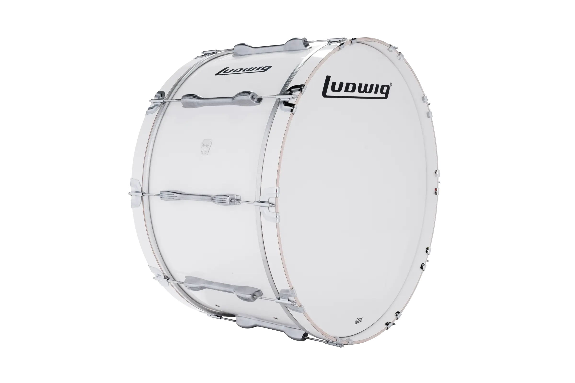 LU2MB30ACW Ludwig 16X30 ULT2 BASS DRUM WHITE - zoomed in