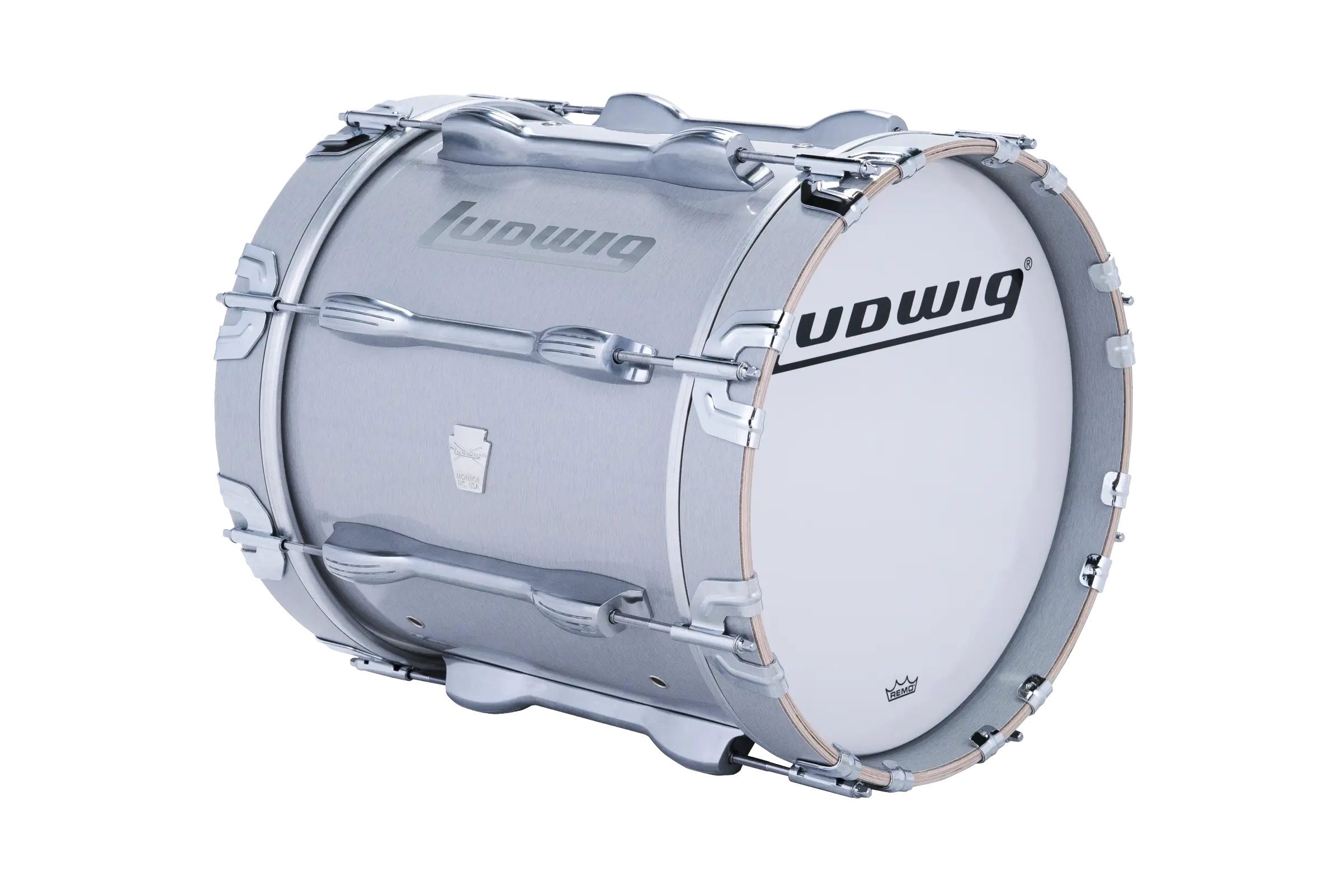 LU2MB14ACG Ludwig 14X14 ULT2 BASS DRUM GRAY - zoomed in