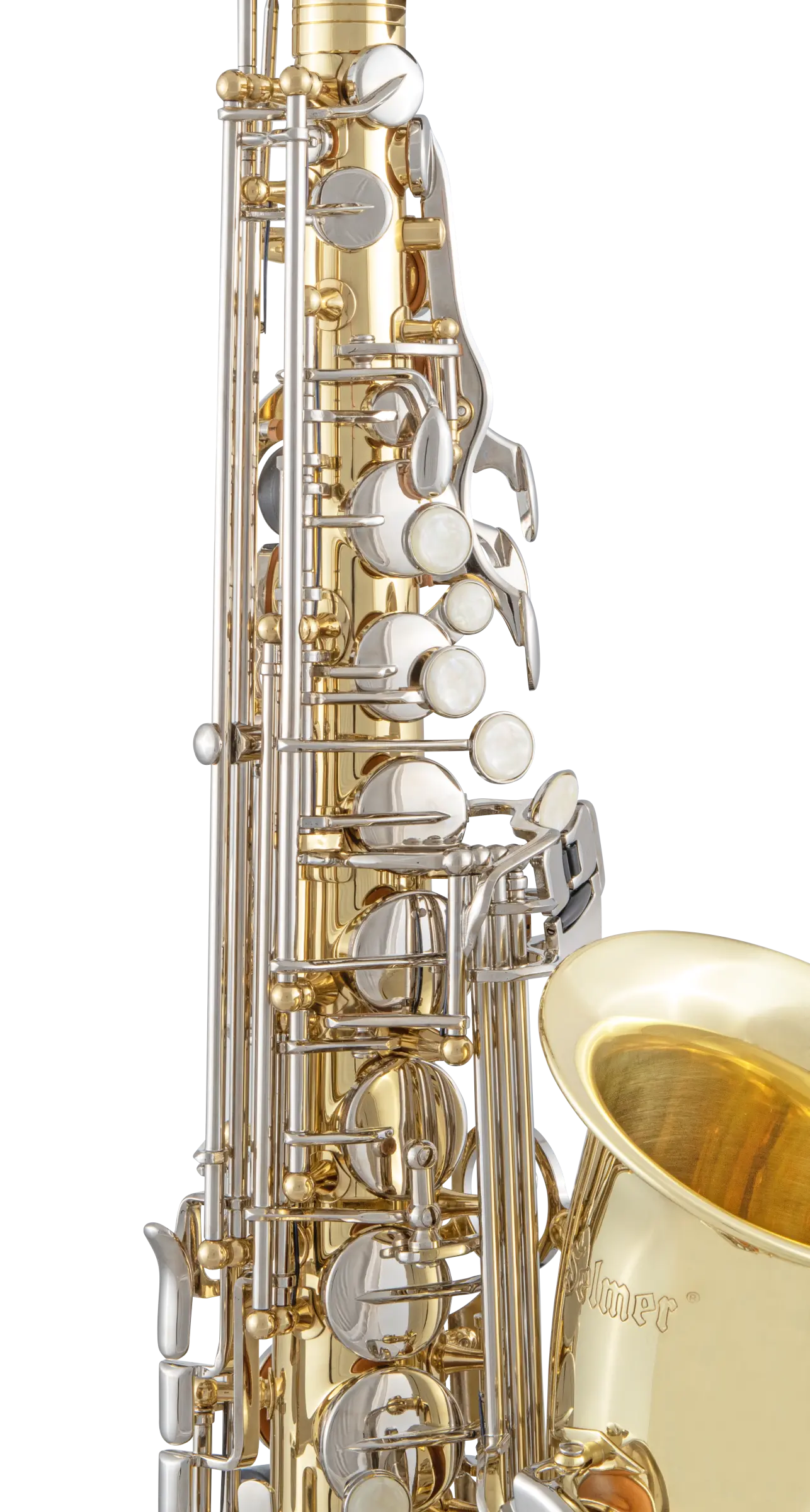 SAS201 Selmer Standard Student Alto Saxophone - zoomed in
