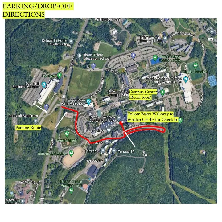 Ithaca College Map
