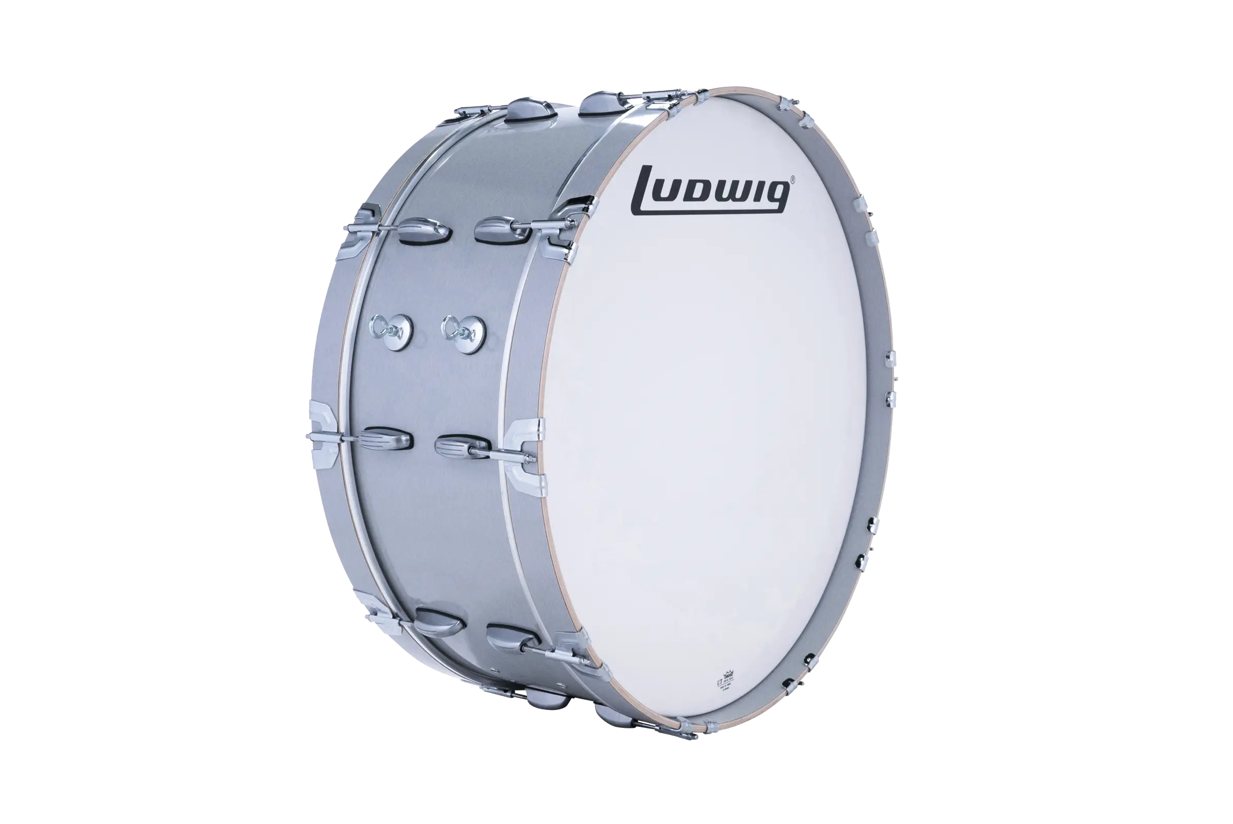LU2SB28ACG Ludwig 10X28 ULT2 SCOTCH BASS GRAY - zoomed in
