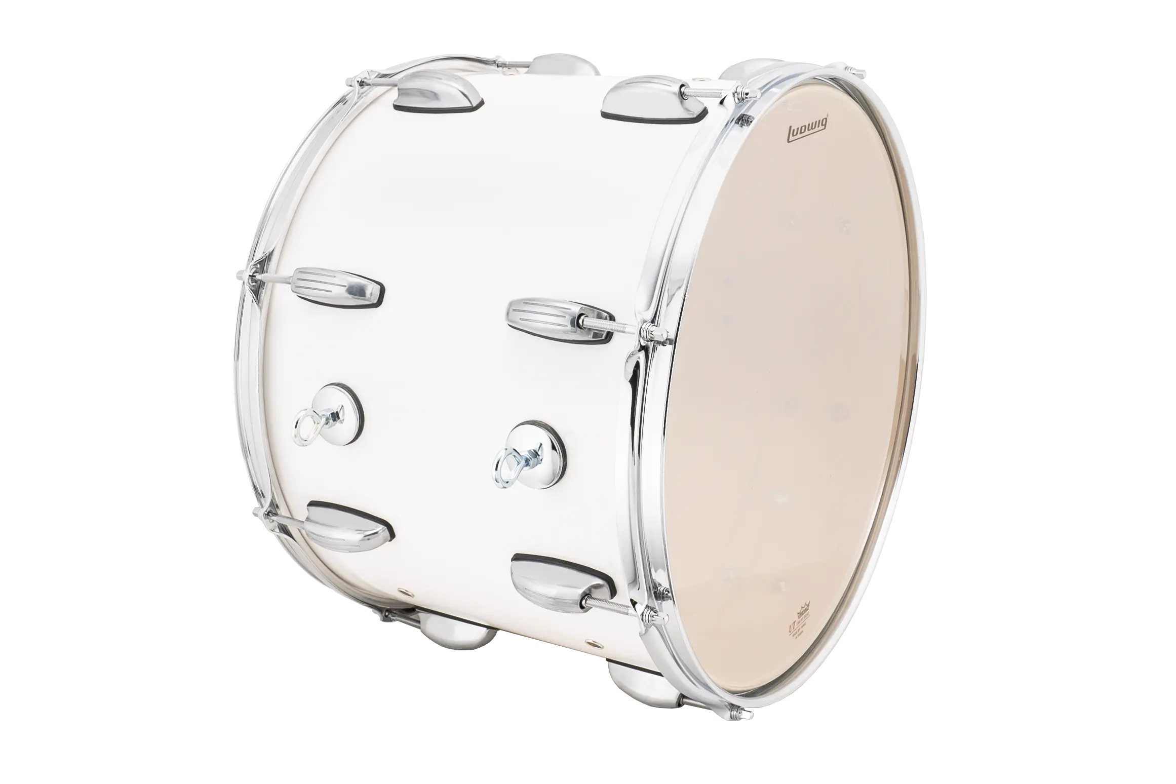 LUCT16PW Ludwig 12X16 Ultimate Chest Tenor White - zoomed in