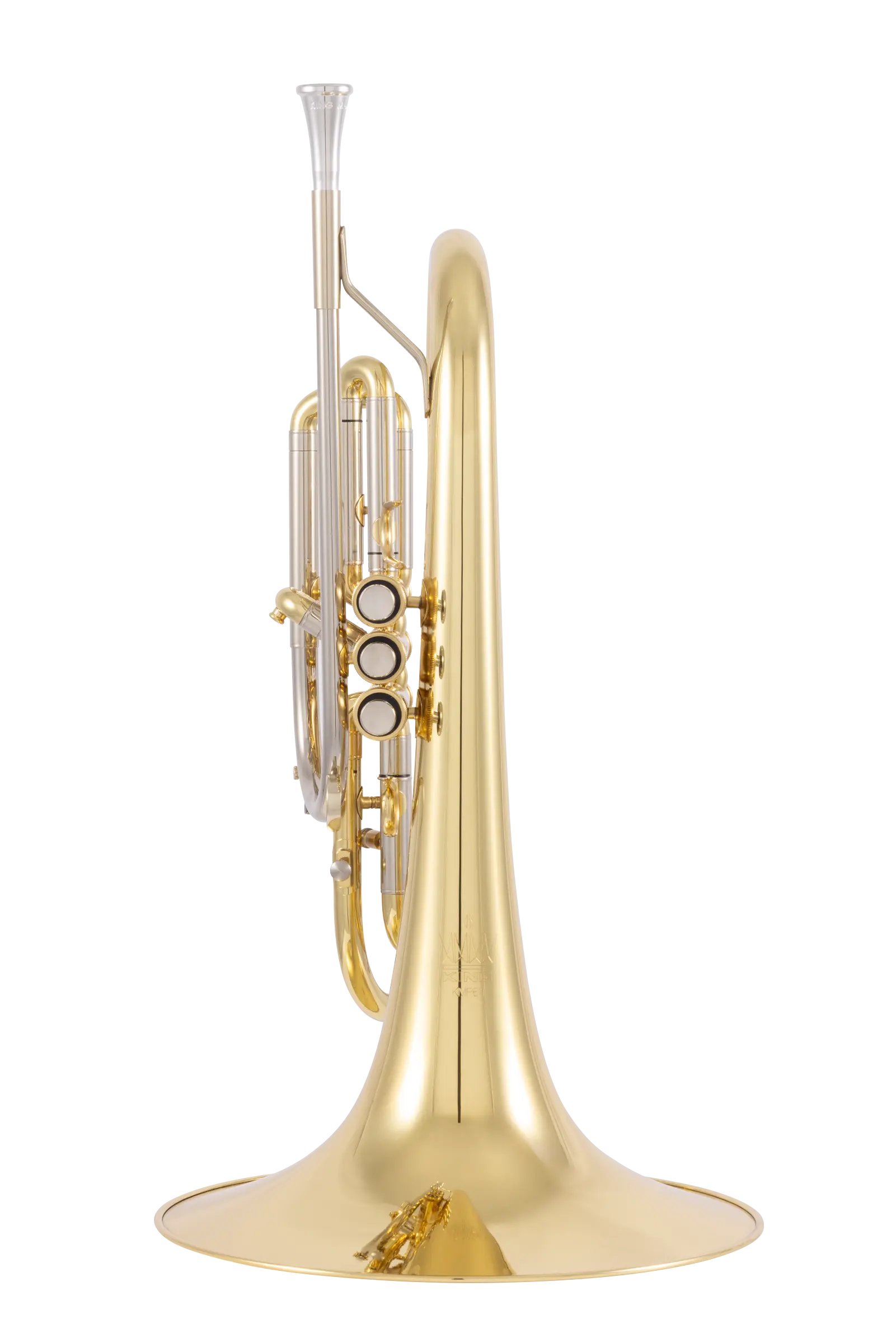 KMP611 King Professional Marching Mellophone - zoomed in