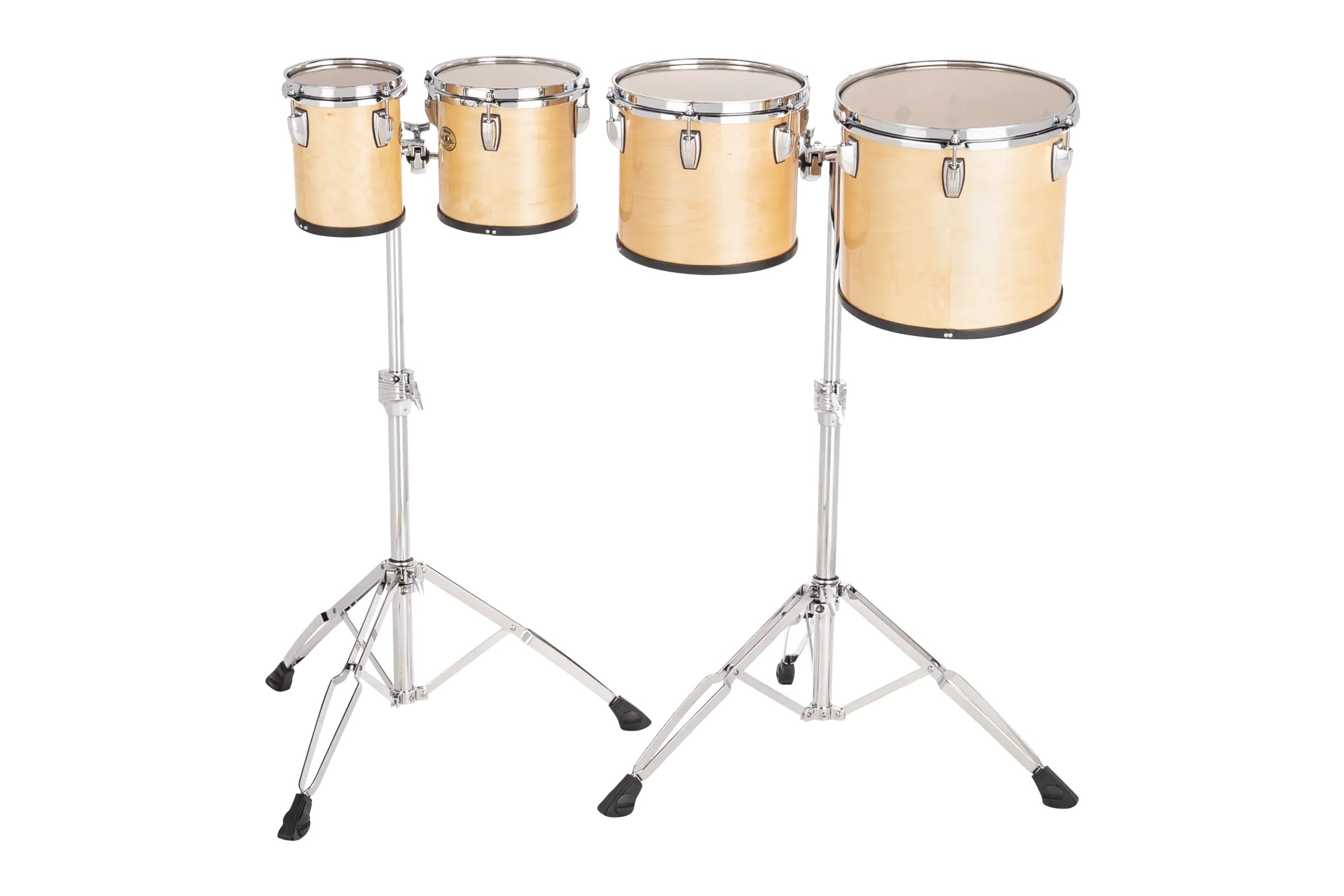 LECTD62TRSN Ludwig Concert Toms High Range Satin Natural B - zoomed in