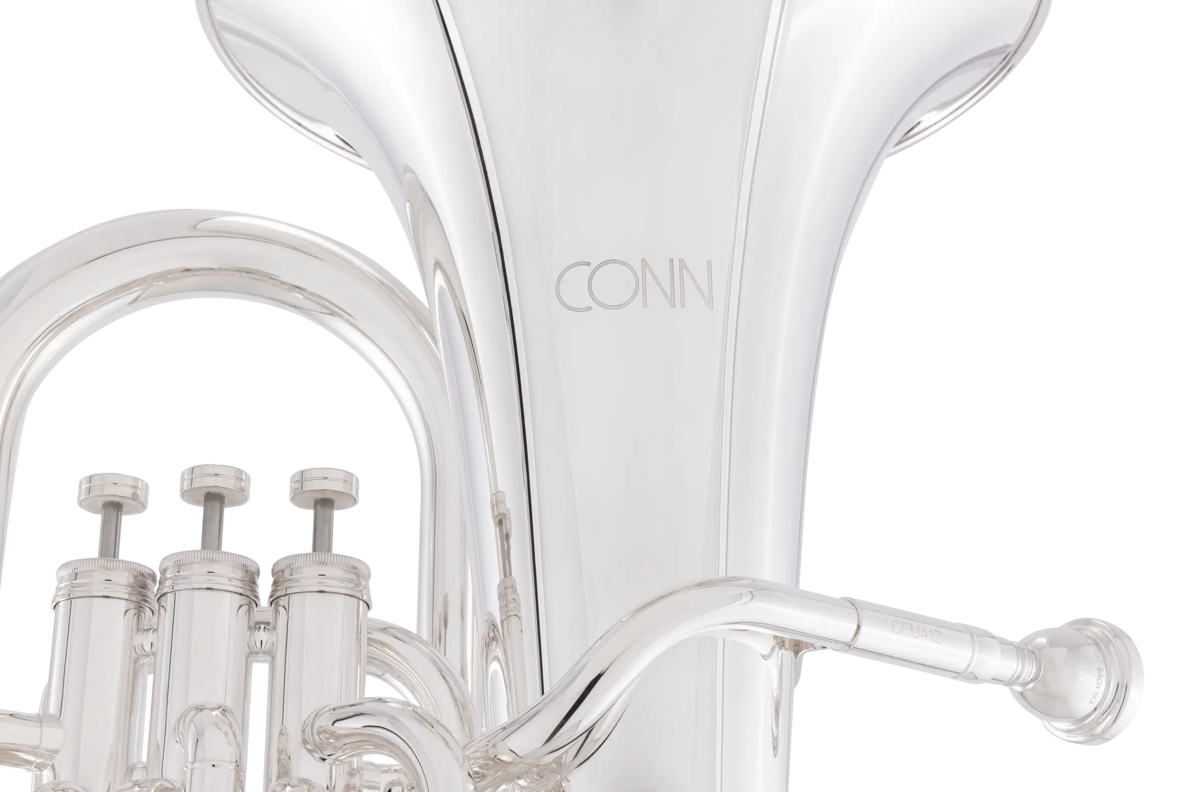 CEU412S Conn Intermediate Euphonium - zoomed in