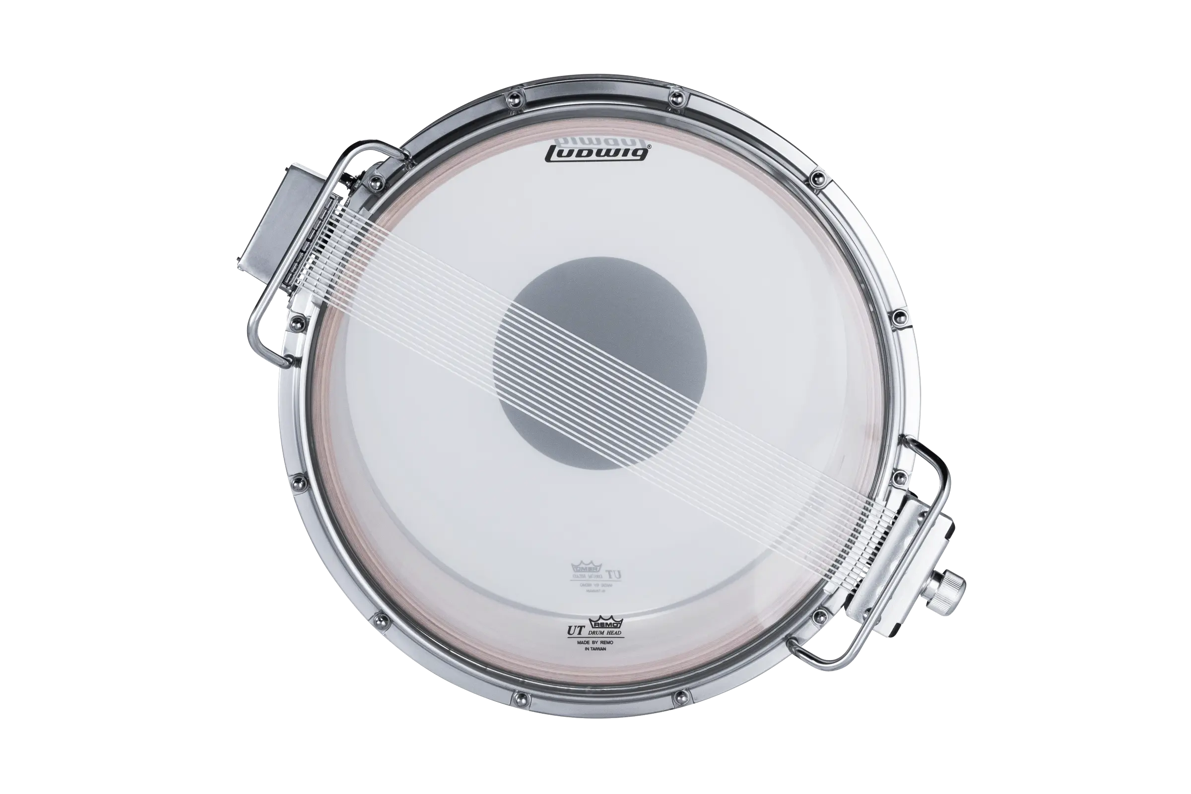 LU2MS04ACG Ludwig 10X14 ULT2 SNARE DRUM GRAY - zoomed in