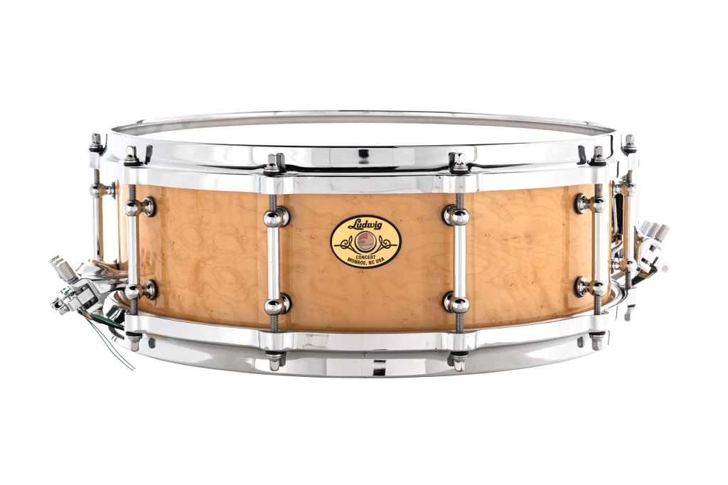 LCS514TDZ6 Ludwig Legacy Maple 5x14 Birdseye Full-Face Concert Snare Drum