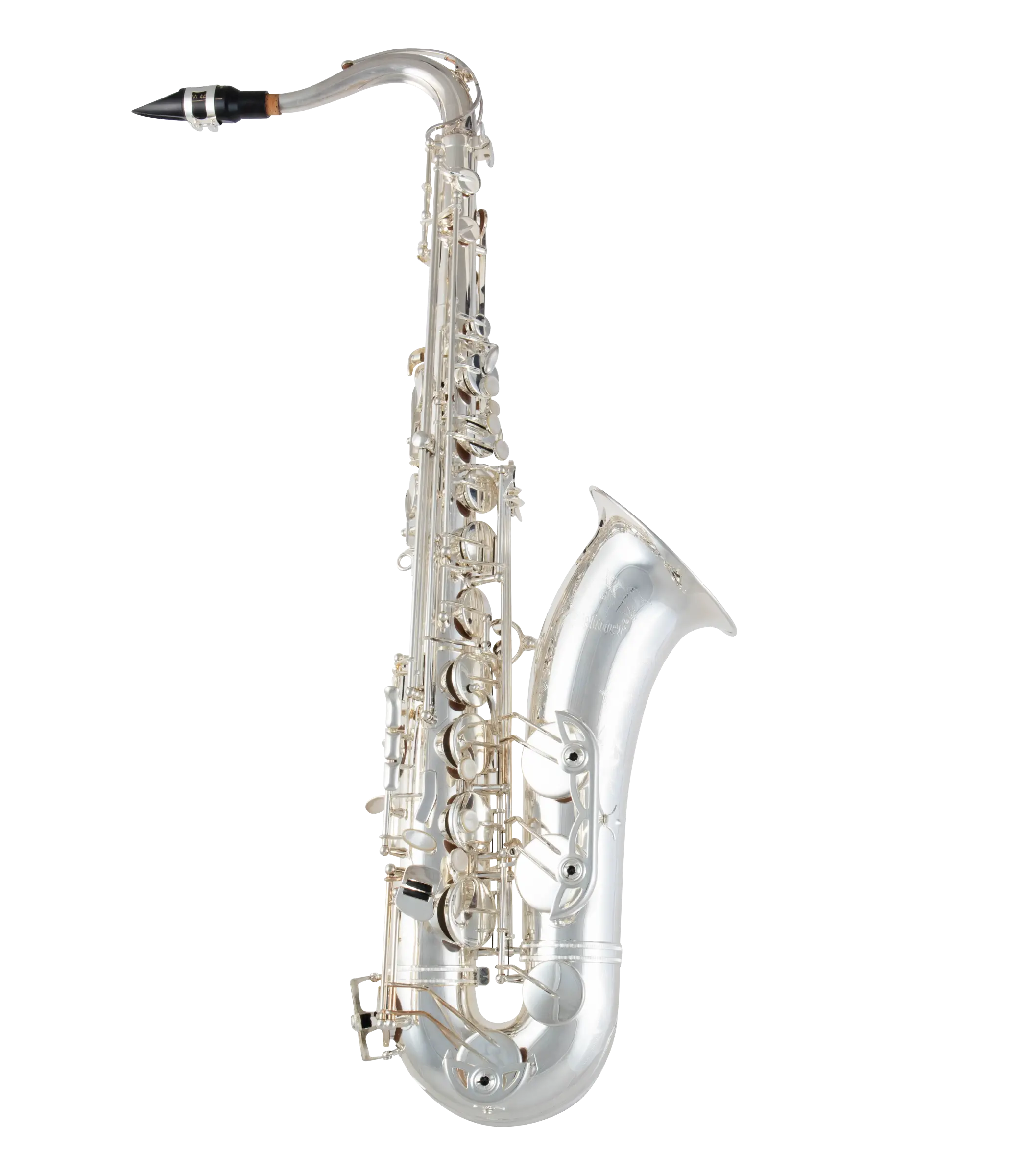 STS711S Selmer Silver Finish Tenor Saxophone - zoomed in