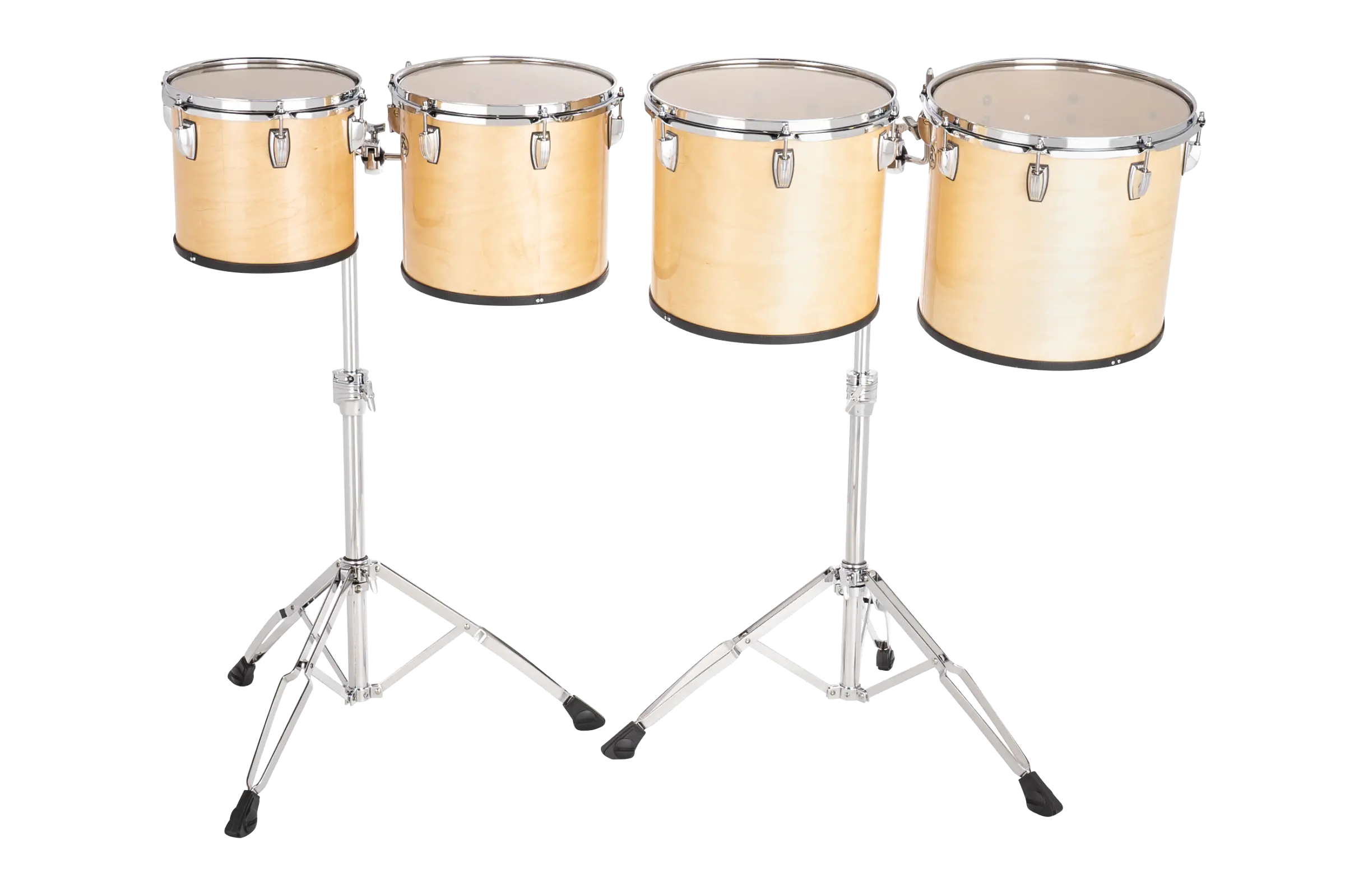 LECTD04TRSN Ludwig Concert Single Head Toms Mid Range Satin Natural B - zoomed in