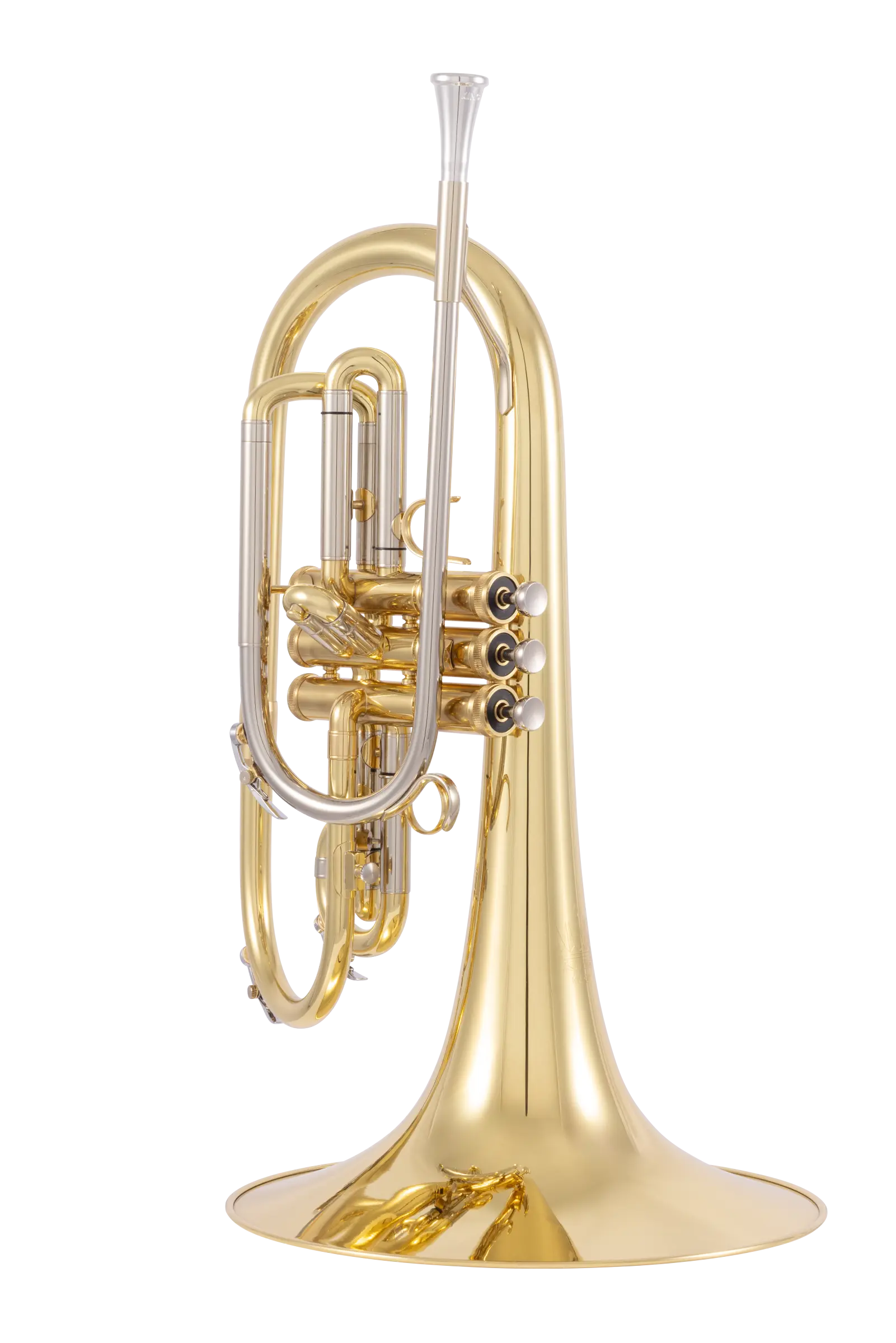 KMP611 King Professional Marching Mellophone - zoomed in