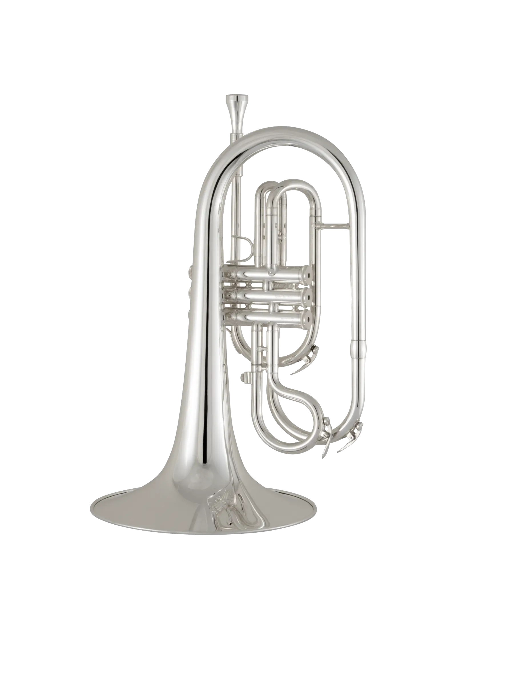 KMP411S King Silver Marching Mellophone In Bk Vr Fs - zoomed in