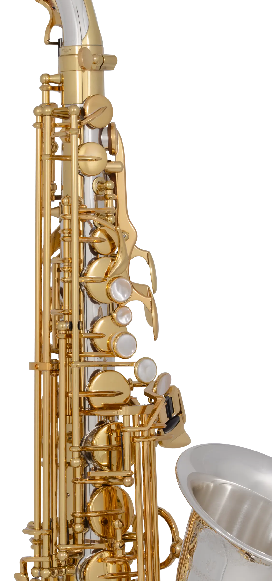 AW035 Yanagisawa Professional Alto Saxophone - zoomed in