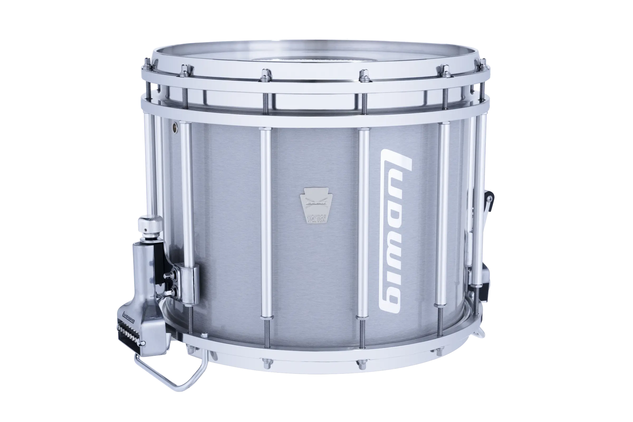 LU2MS24ACG Ludwig 12X14 ULT2 SNARE DRUM GRAY - zoomed in