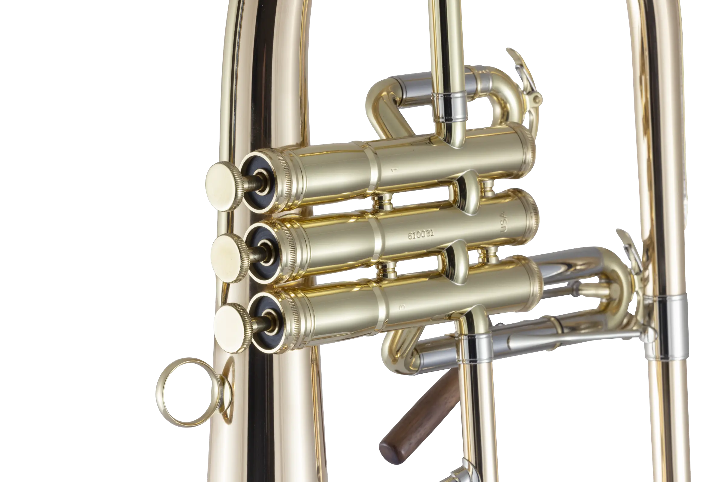 1FG Conn Professional Flugel Horn - zoomed in
