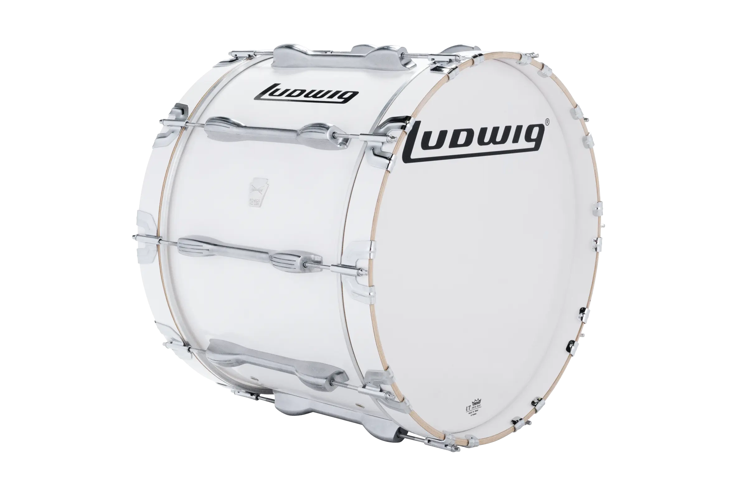 LU2MB20ACW Ludwig 14X20 ULT2 BASS DRUM WHITE - zoomed in