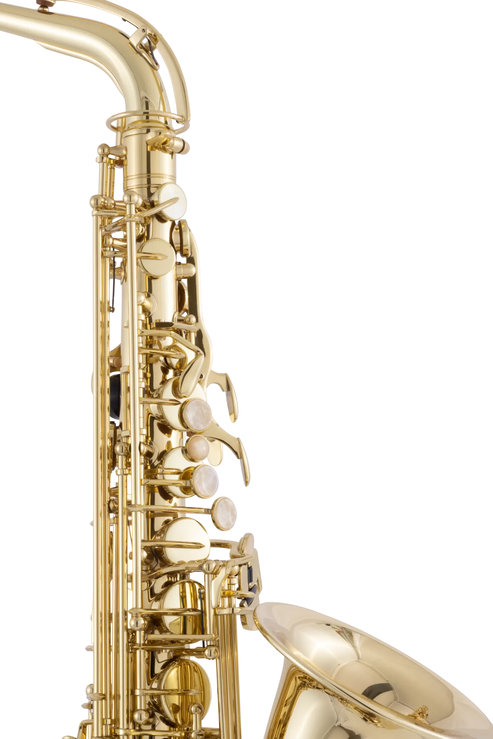 CAS411L Conn Intermediate Alto Saxophone - zoomed in