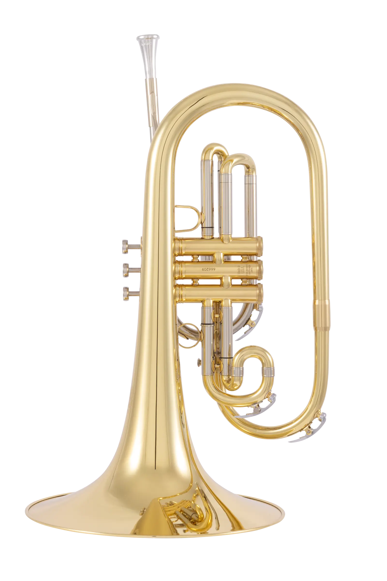 KMP611 King Professional Marching Mellophone - zoomed in