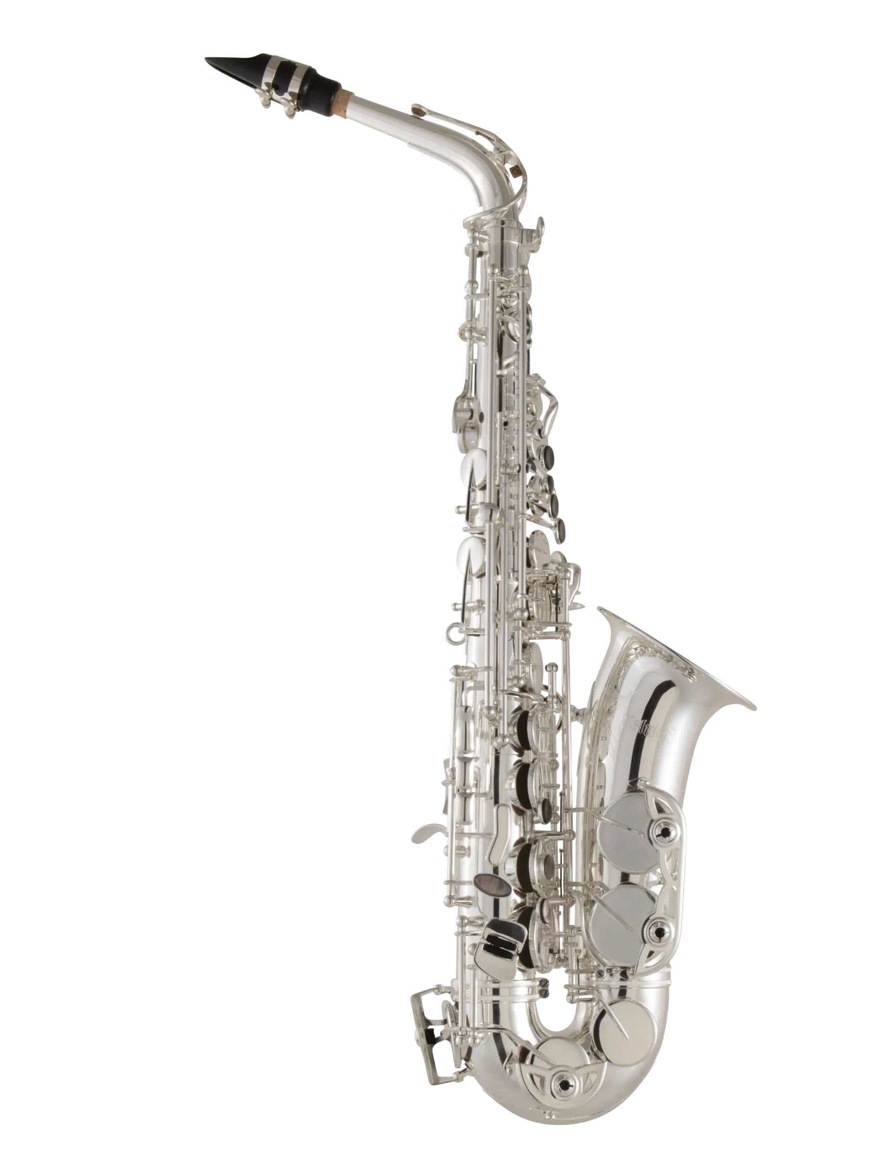 SAS511S Selmer Silver Intermediate Alto Saxophone In Fr Vr - zoomed in