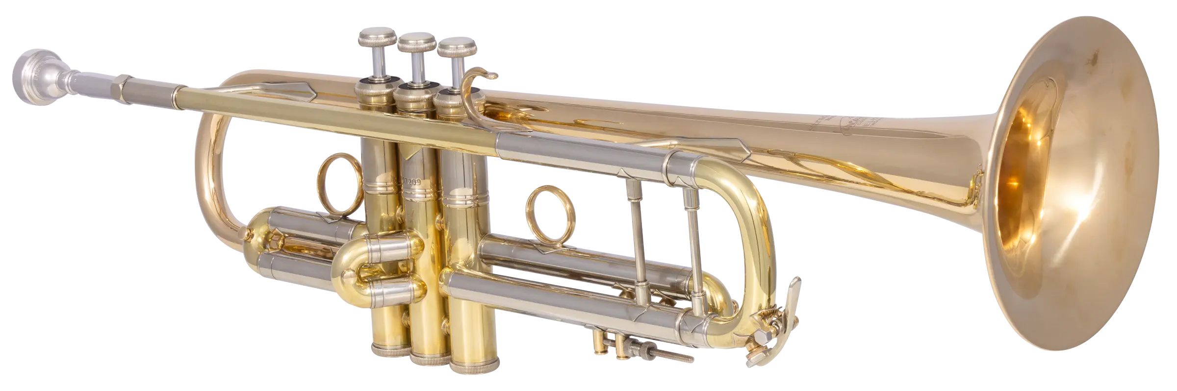 190L65GVU Bach Professional Trumpet - zoomed in