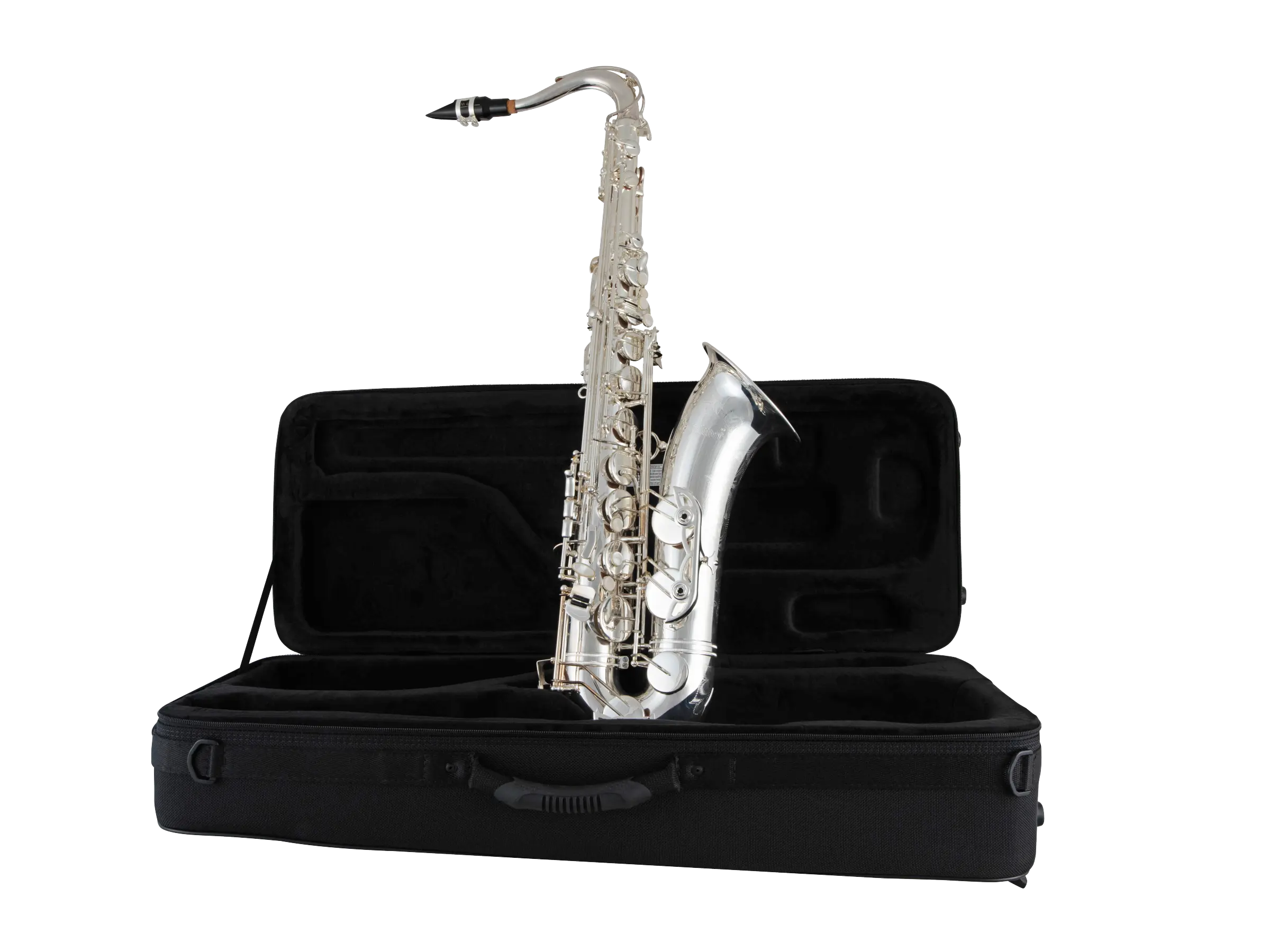 STS711S Selmer Silver Finish Tenor Saxophone - zoomed in