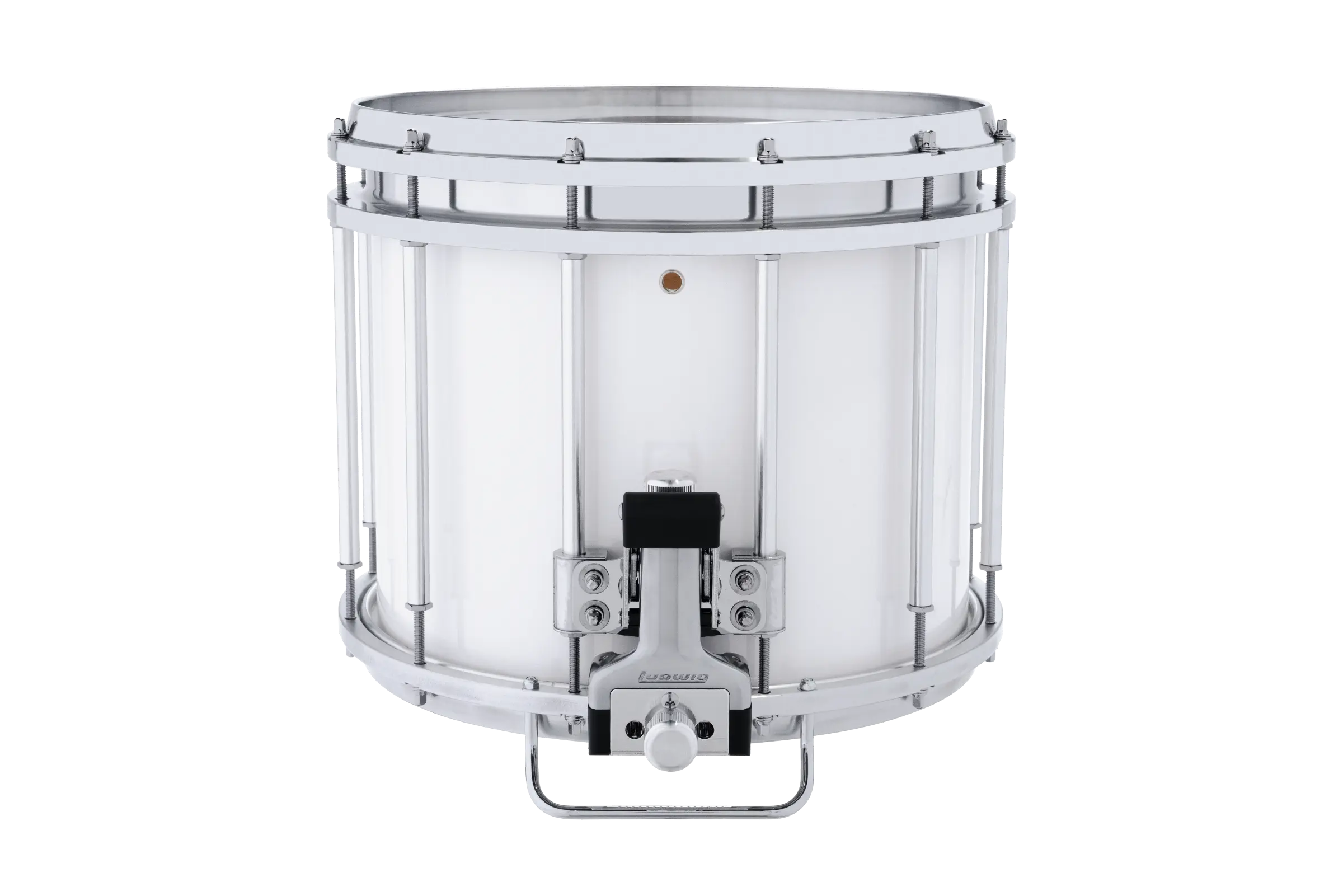 LU2MS24ACW Ludwig 12X14 ULT2 SNARE DRUM WHITE - zoomed in