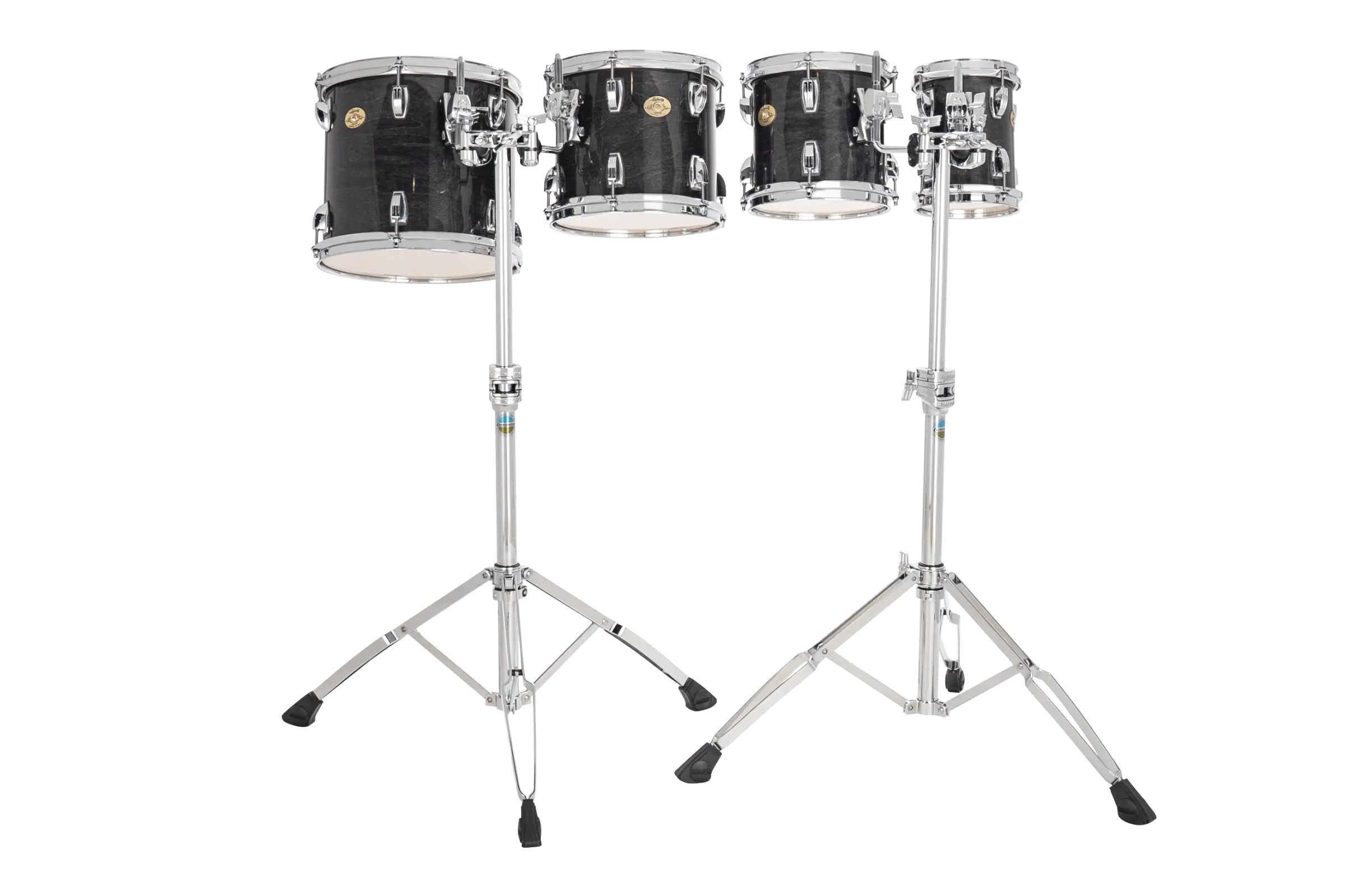 LECTD62TRY Ludwig Double Head Concert Toms High Range Charcoal Grey A - zoomed in