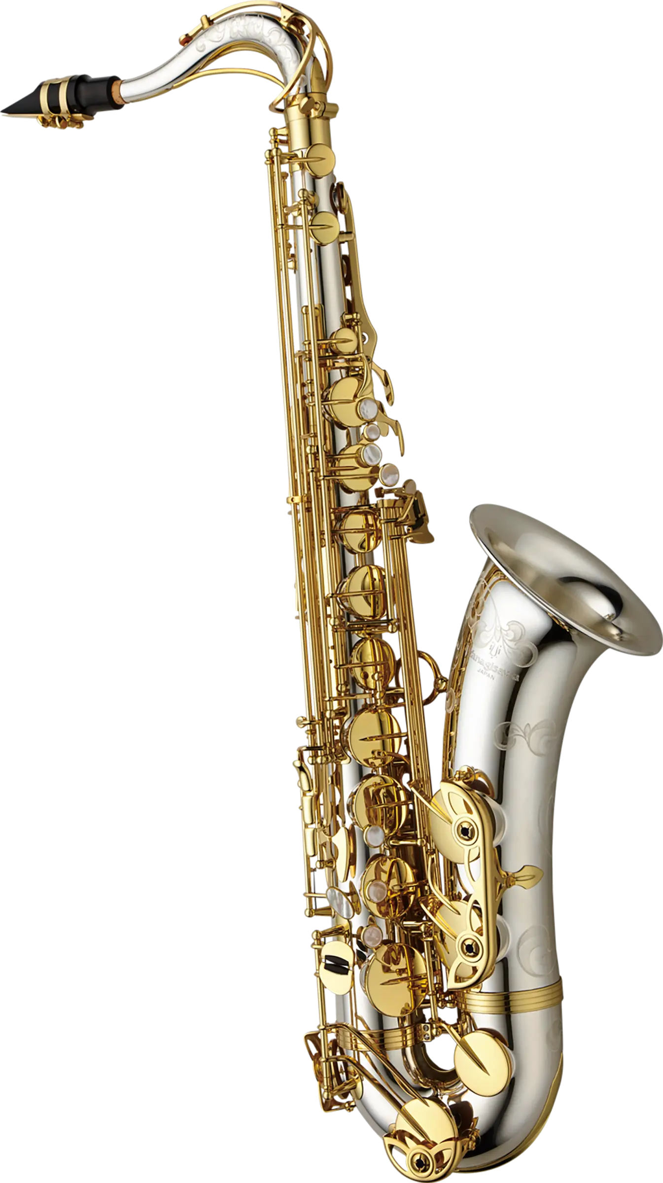 TWO37 Yanagisawa BbTenor Standard Professional SilverBodyNeckBowBell LacquerKeys A - zoomed in
