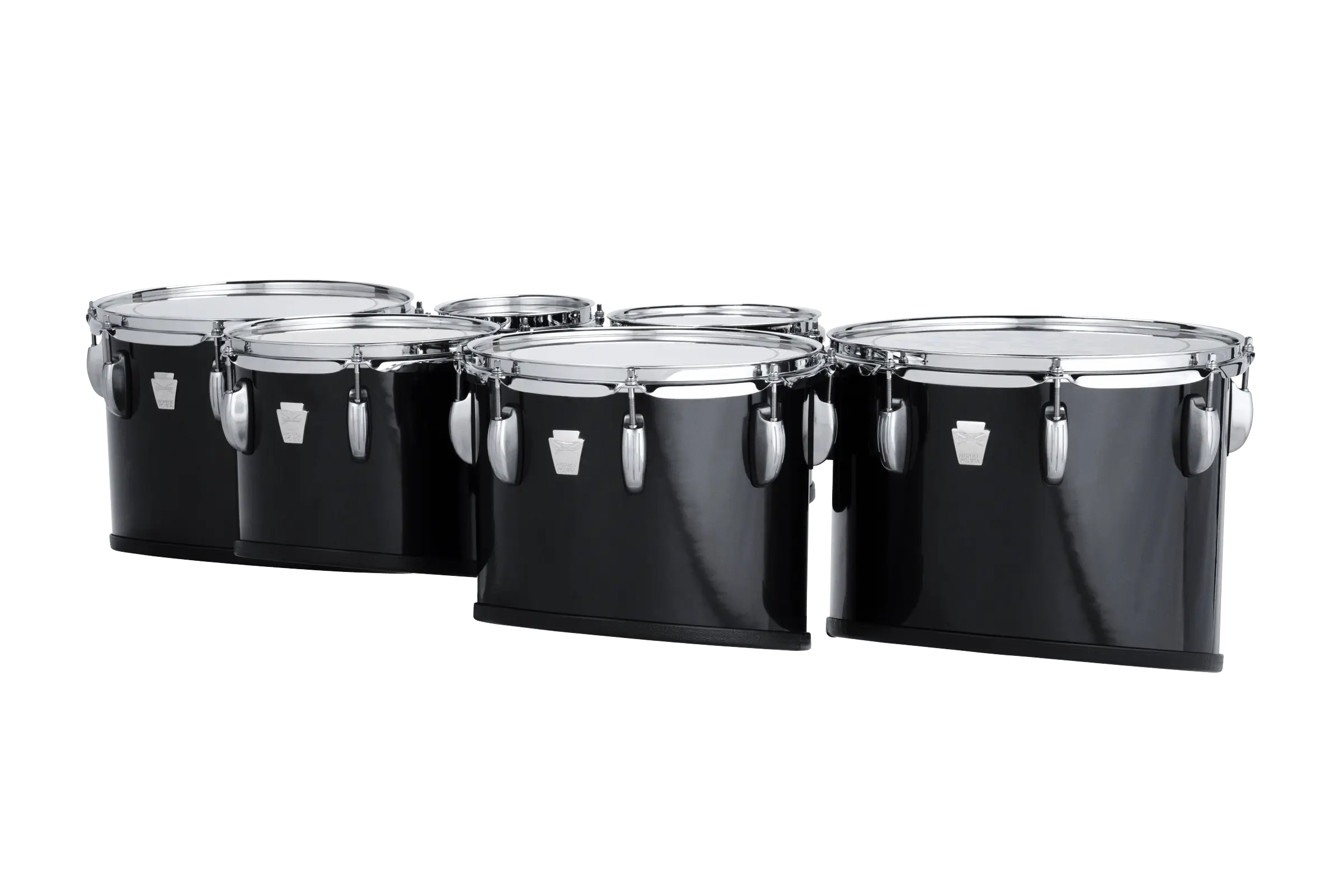 LU2MT680234ACB Ludwig ULT2 XL HEX TENORS BLACK - zoomed in