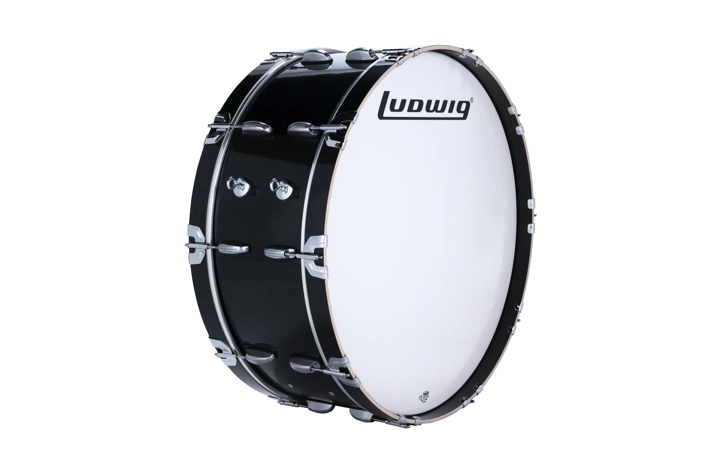 LU2SB28ACB Ludwig 10X28 ULT2 SCOTCH BASS BLACK - zoomed in