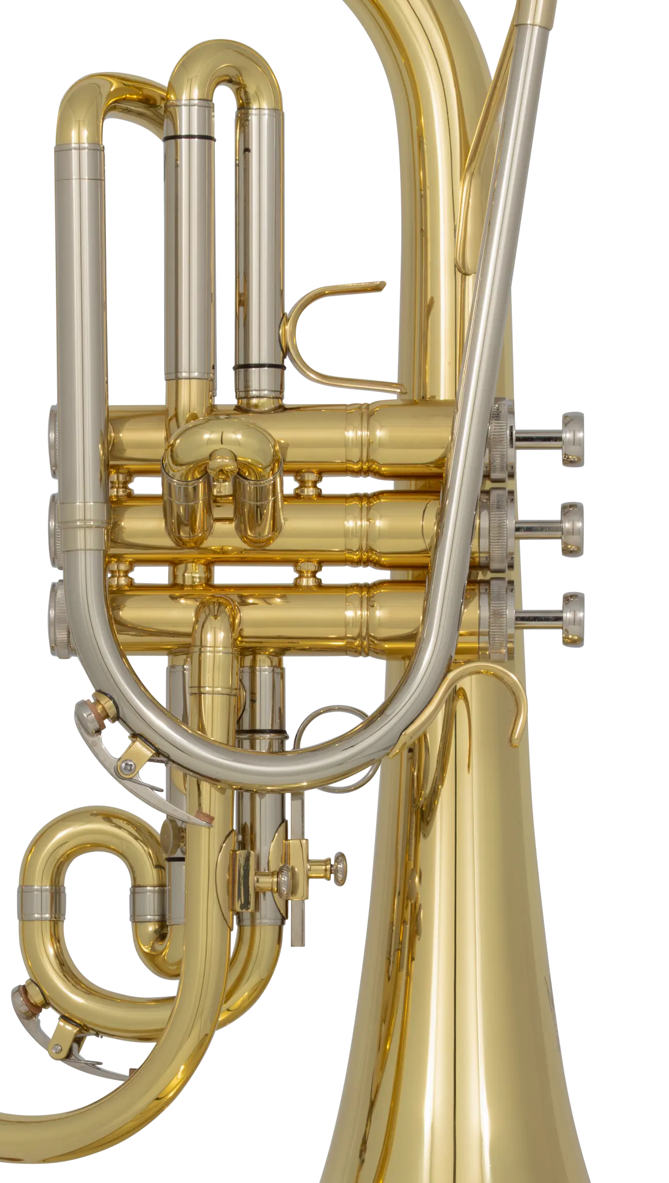 KMH611 King Standard Stepup Mellophone - zoomed in