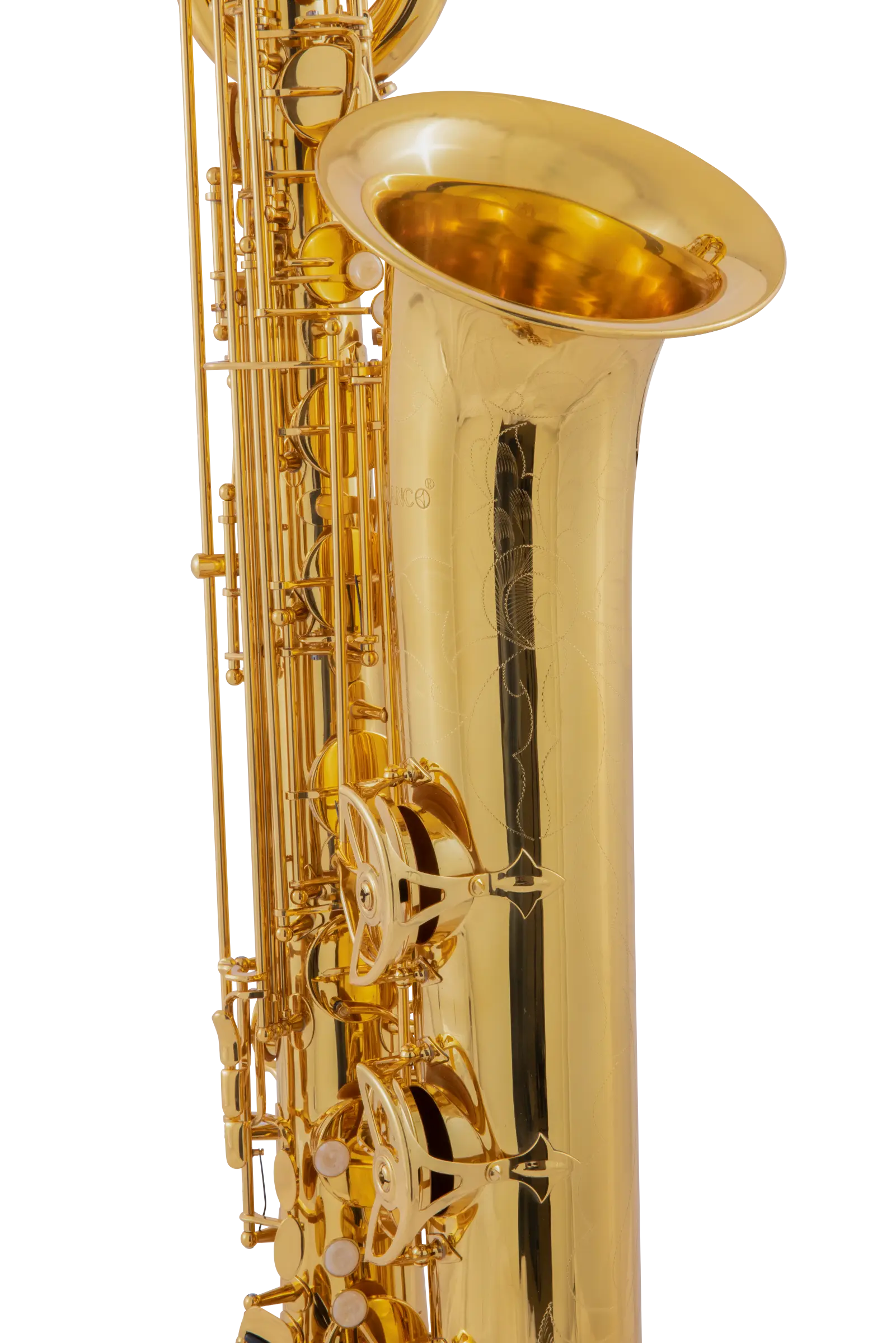 LBS211 Leblanc Student Baritone Saxophone - zoomed in
