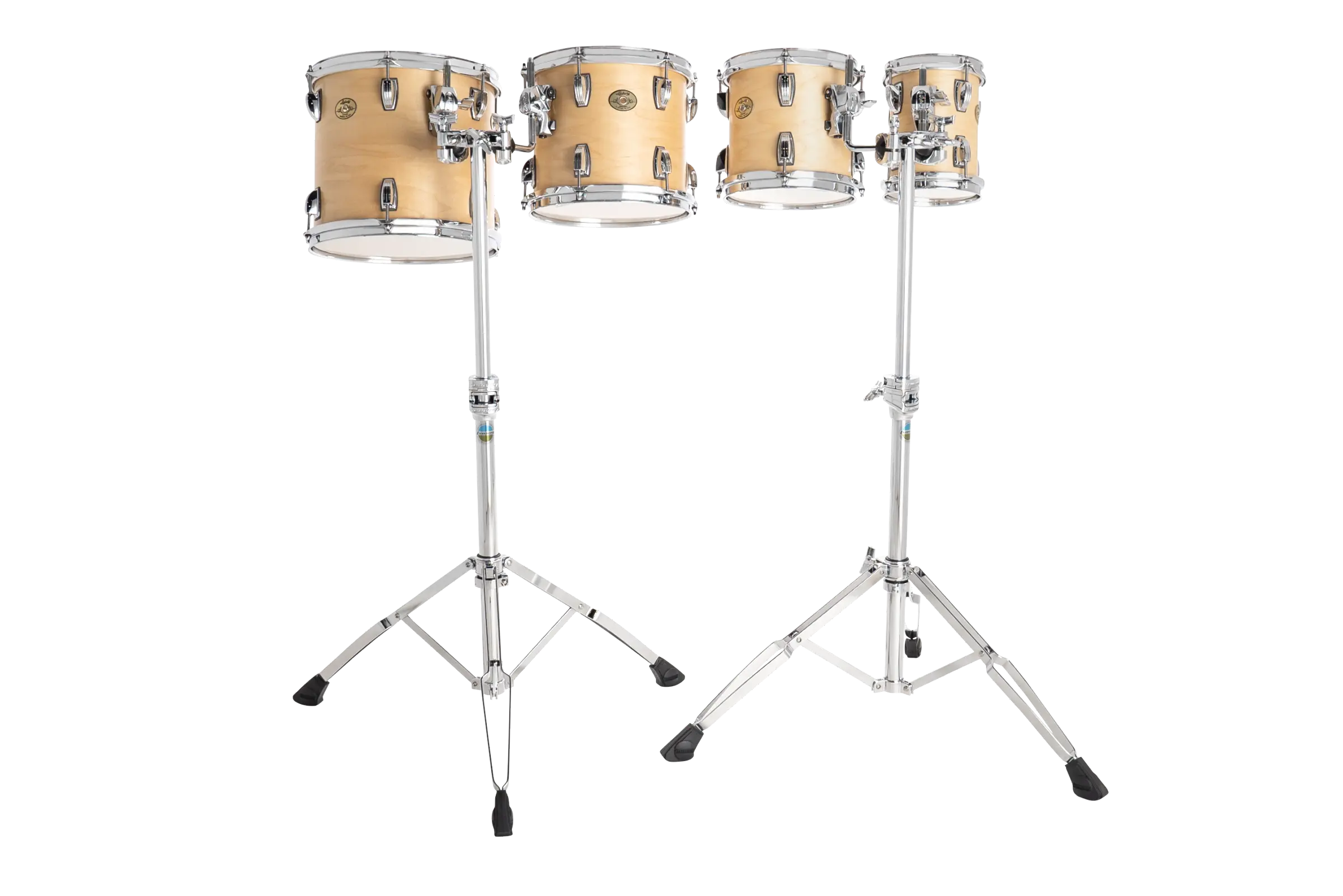 LECTD62TRSN Ludwig Double Head Concert Toms High Range Satin Natural A - zoomed in