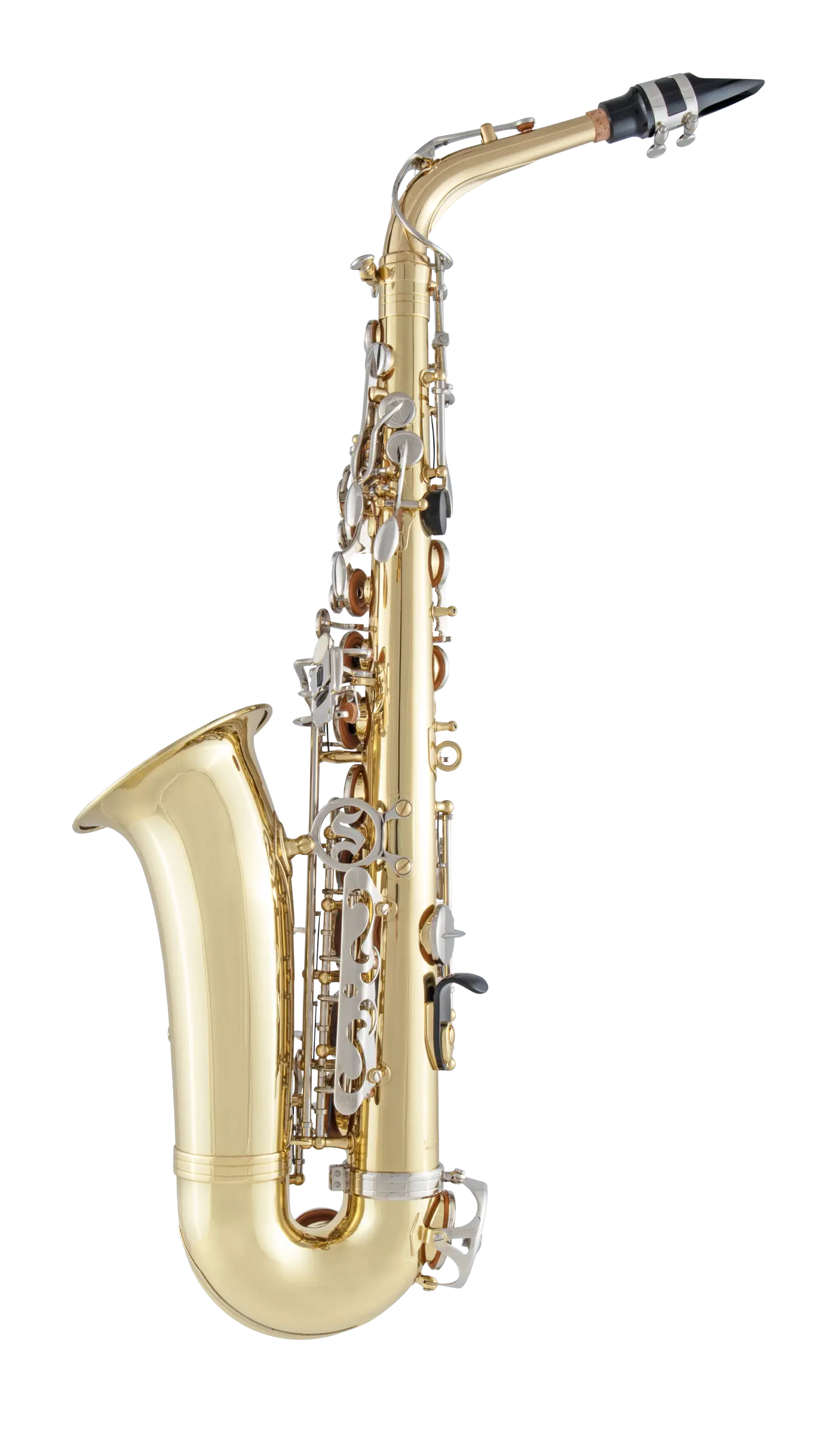 SAS201 Selmer Standard Student Alto Saxophone - zoomed in