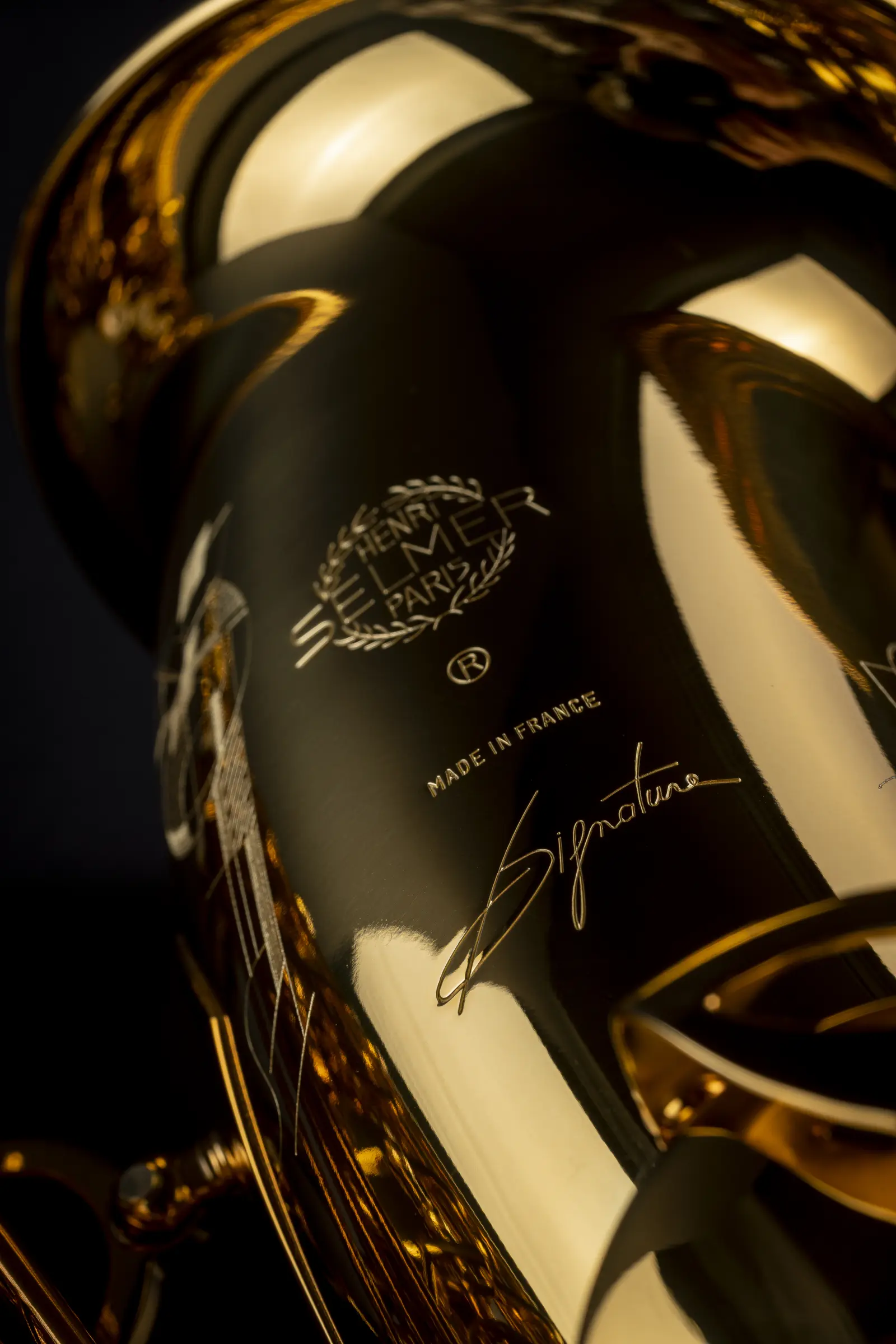 84SIG Selmer Professional Tenor Saxophone ArtShot - zoomed in
