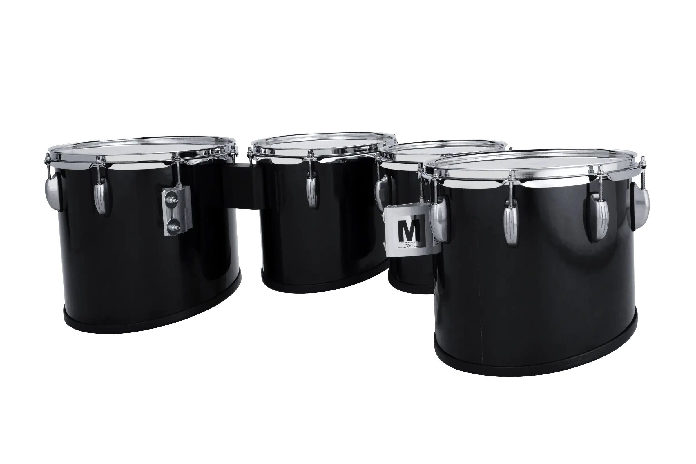 LU2MT8023ACB Ludwig ULT2 SM QUAD TENORS BLACK - zoomed in