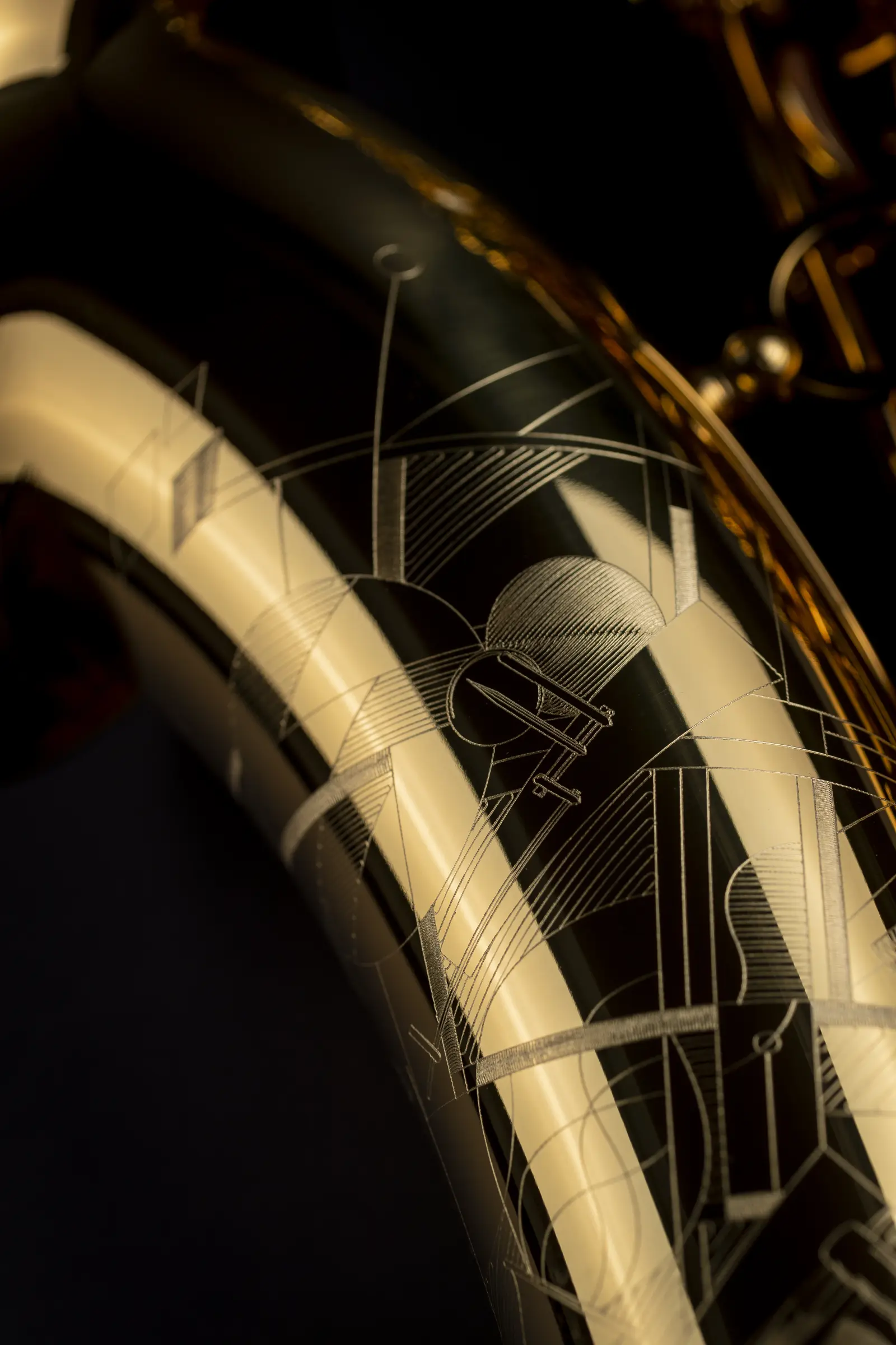 84SIG Selmer Professional Tenor Saxophone ArtShot - zoomed in