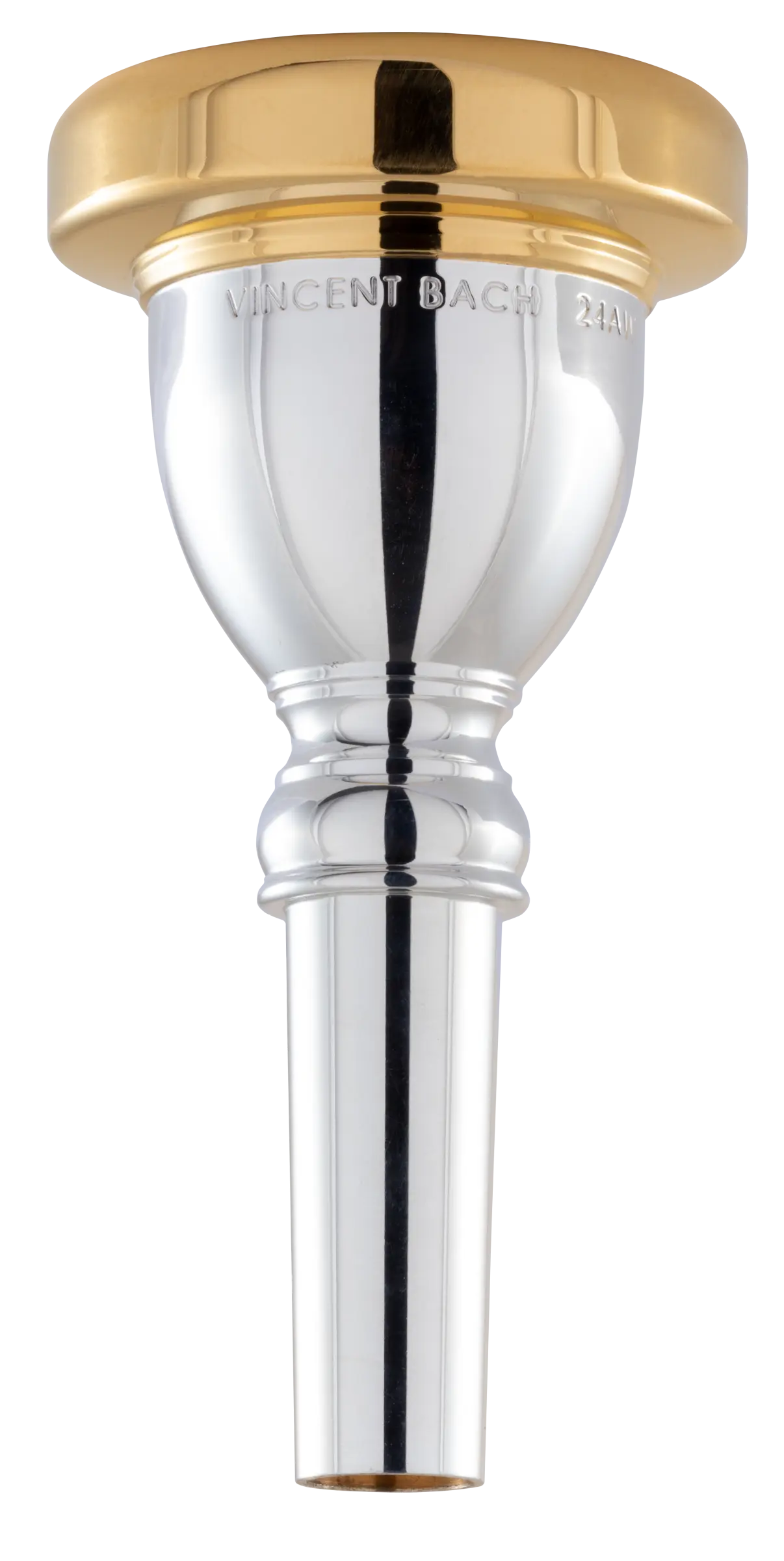 33524AWGR Bach Accessory Gold Rimmed Tuba Mouthpiece Ac Fr Vr Fs - zoomed in