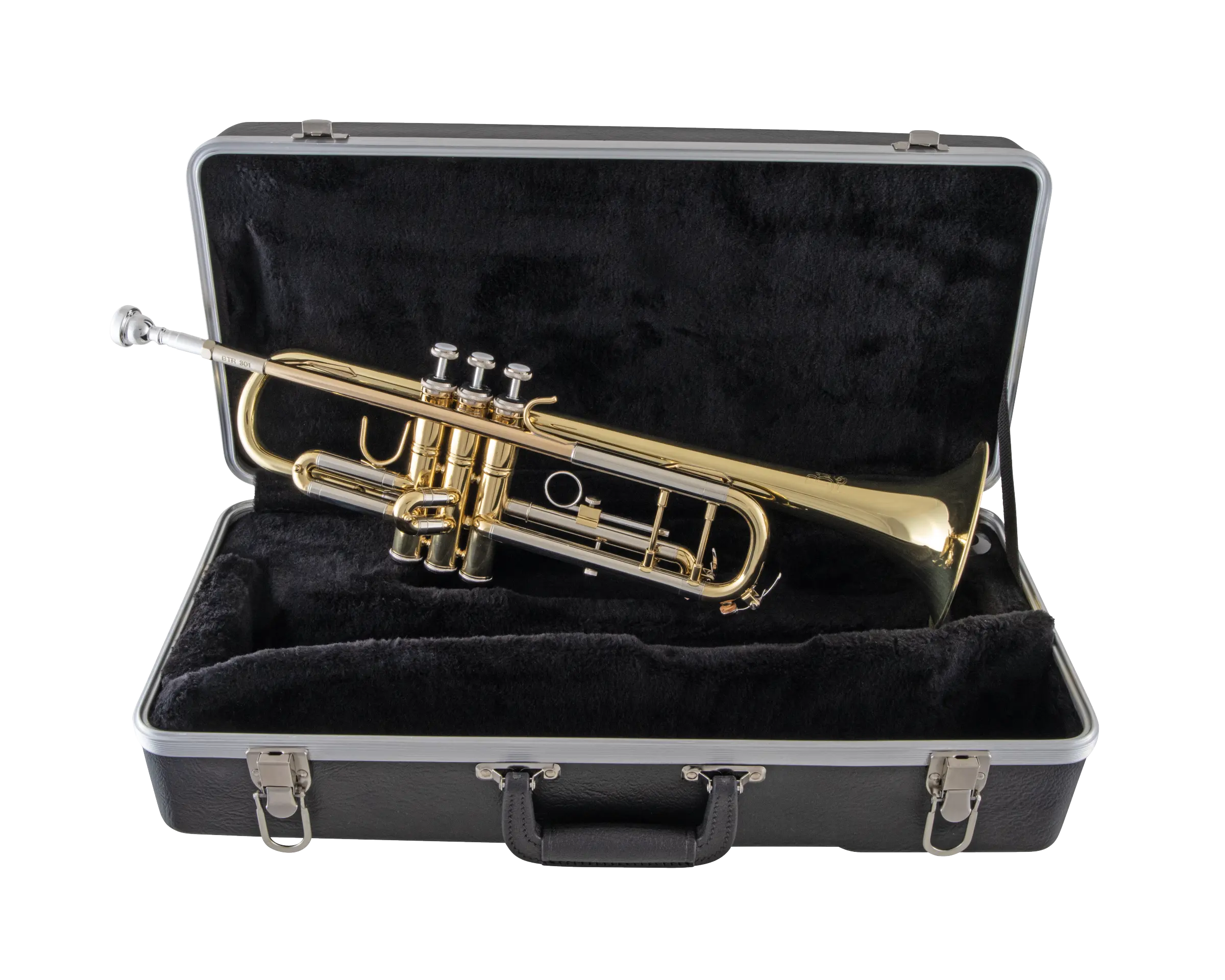 BTR301 Bach Student Trumpet H - zoomed in