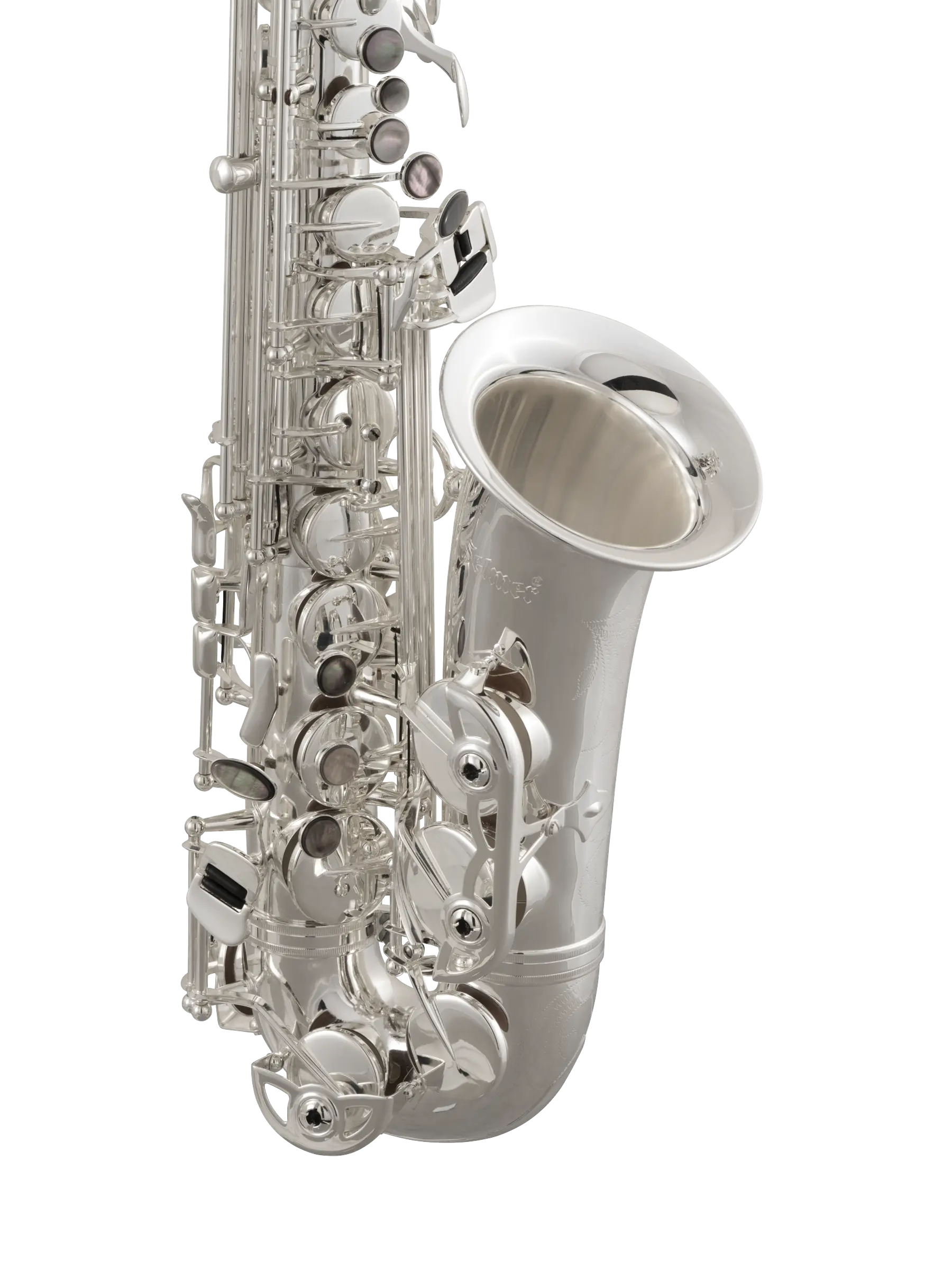 SAS511S Selmer Silver Intermediate Alto Saxophone In Sd Vr - zoomed in