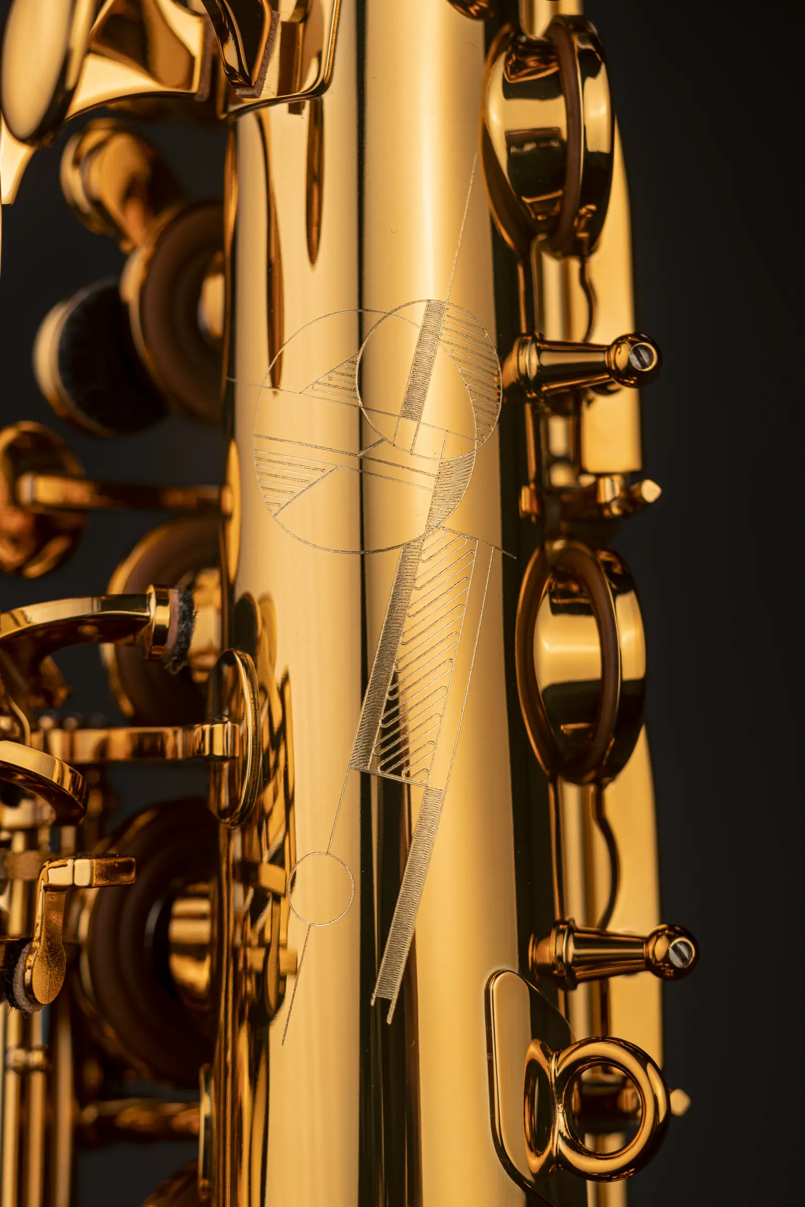 82SIG Selmer Professional Alto Saxophone ArtShot - zoomed in