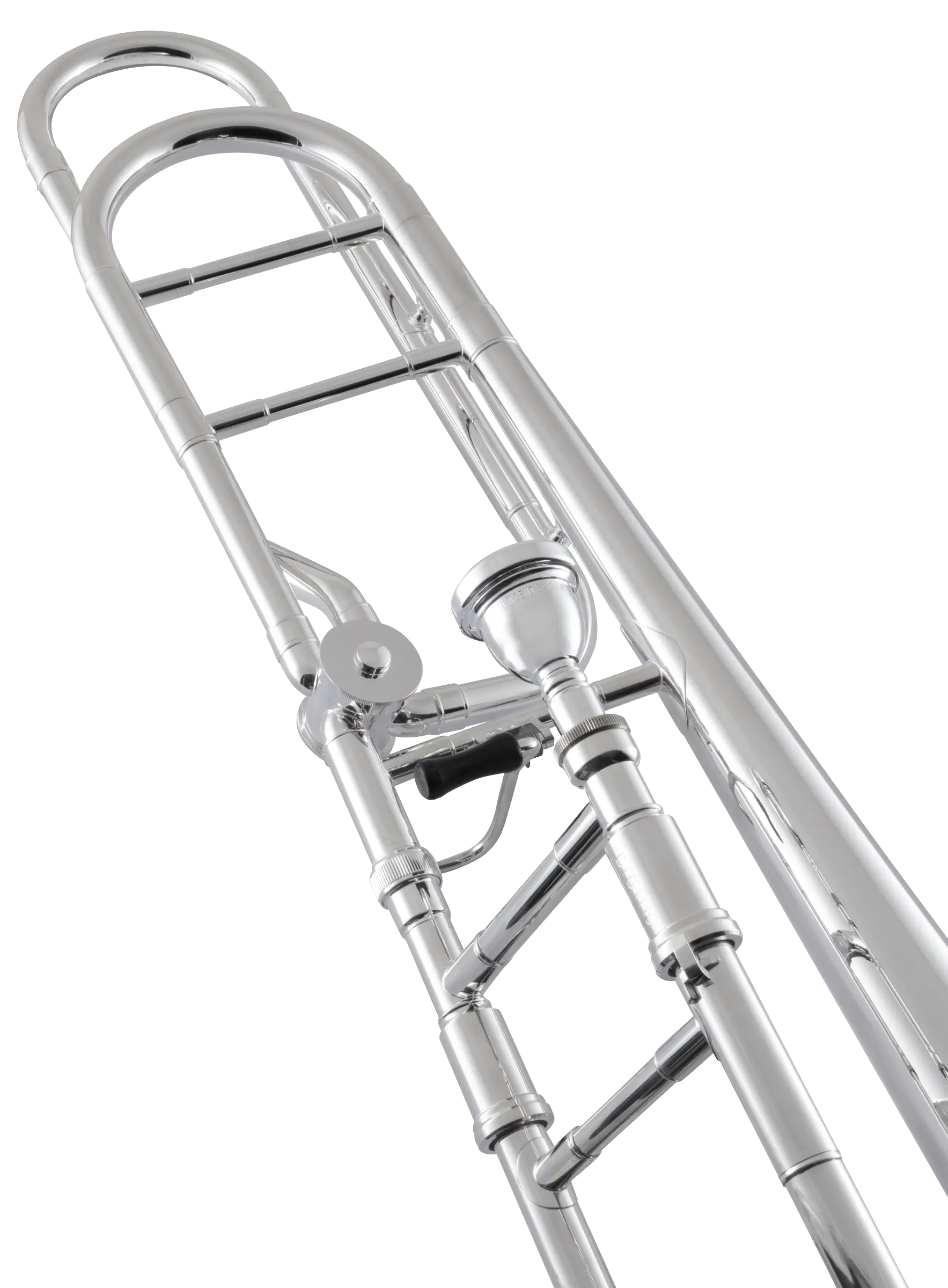 BTB411S Bach Intermediate Silver Trombone In Sd Vr Ts - zoomed in