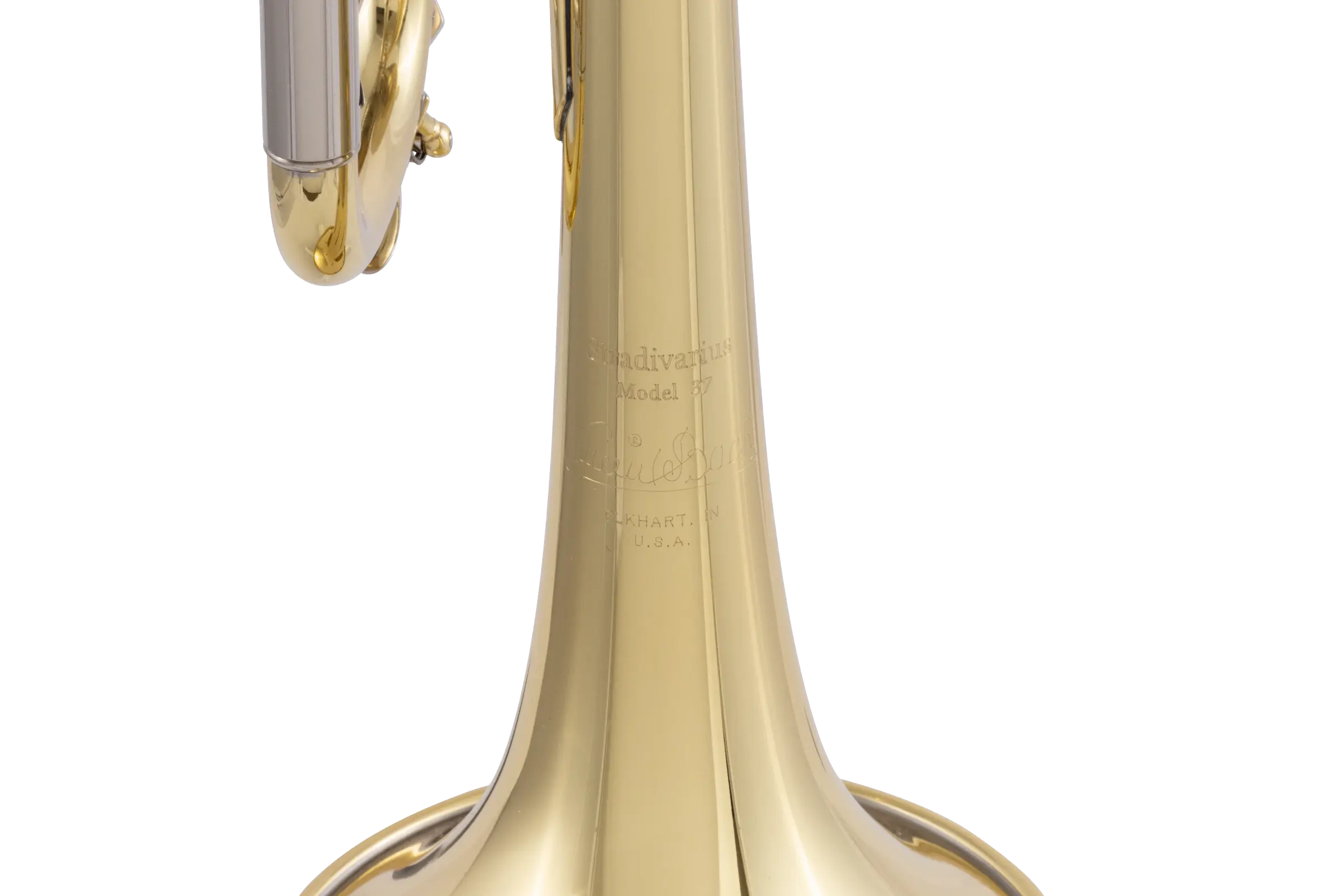 18037R Bach Professional Trumpet - zoomed in