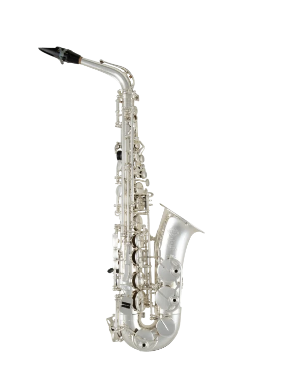 52JS Selmer Paris Silver Plate Alto Saxophone In Fr Fs