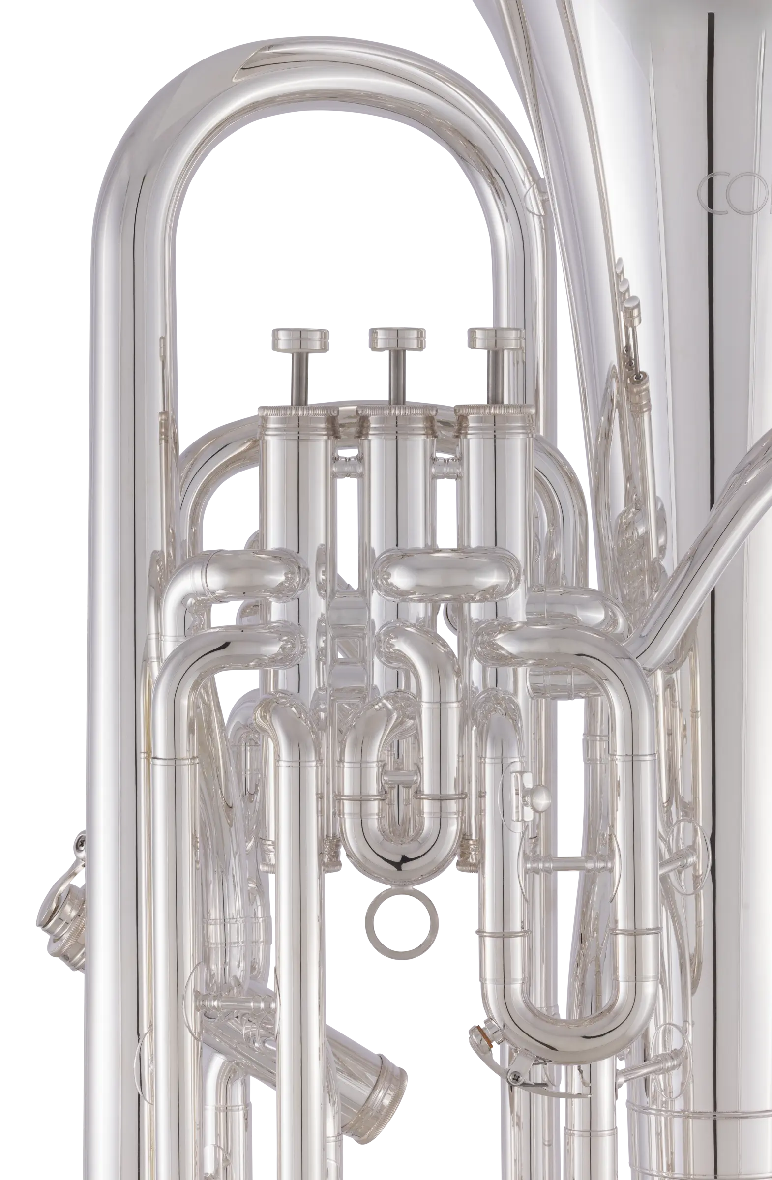 CEU611S Conn Professional Euphonium - zoomed in