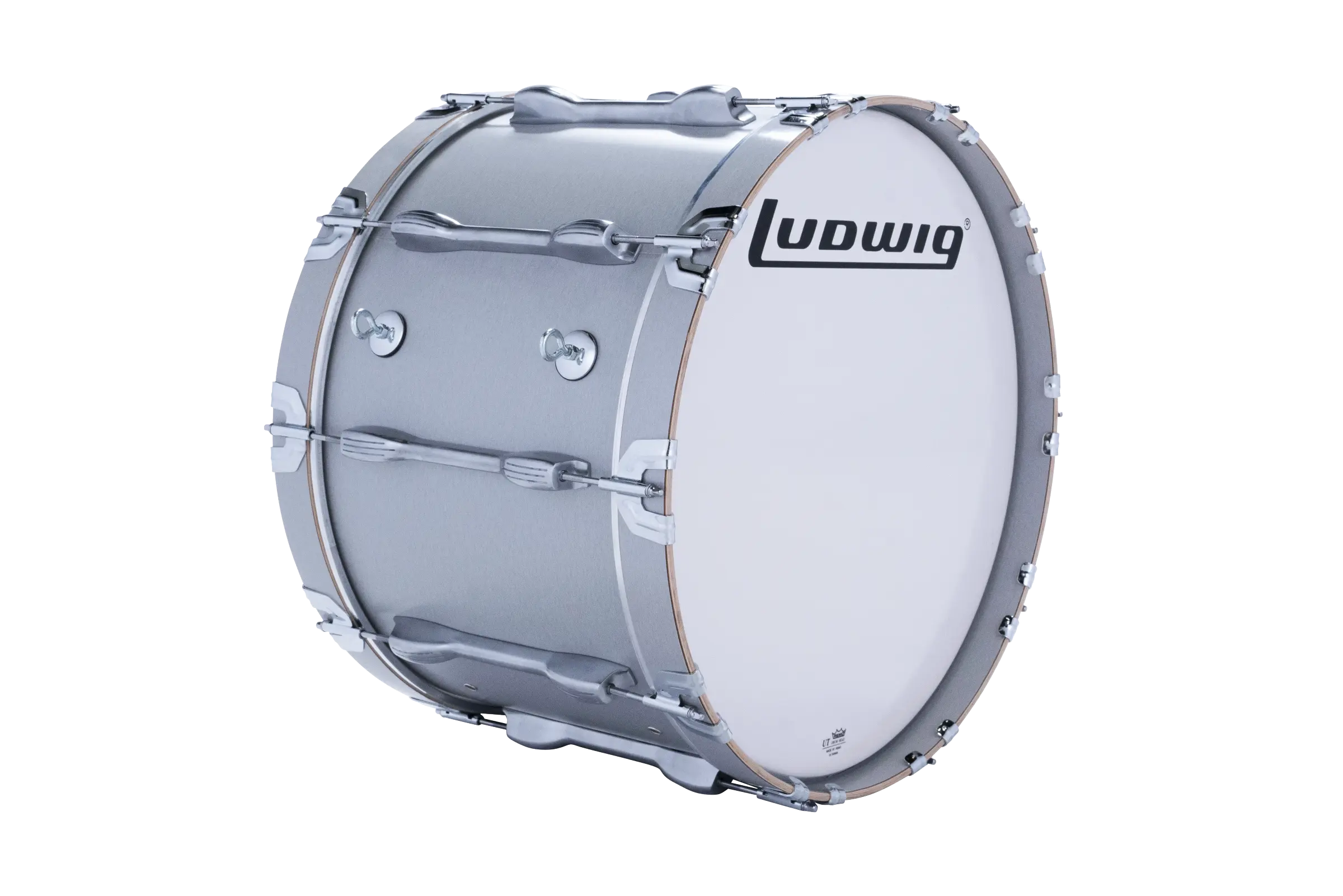 LU2MB22ACG Ludwig 14X22 ULT2 BASS DRUM GRAY - zoomed in